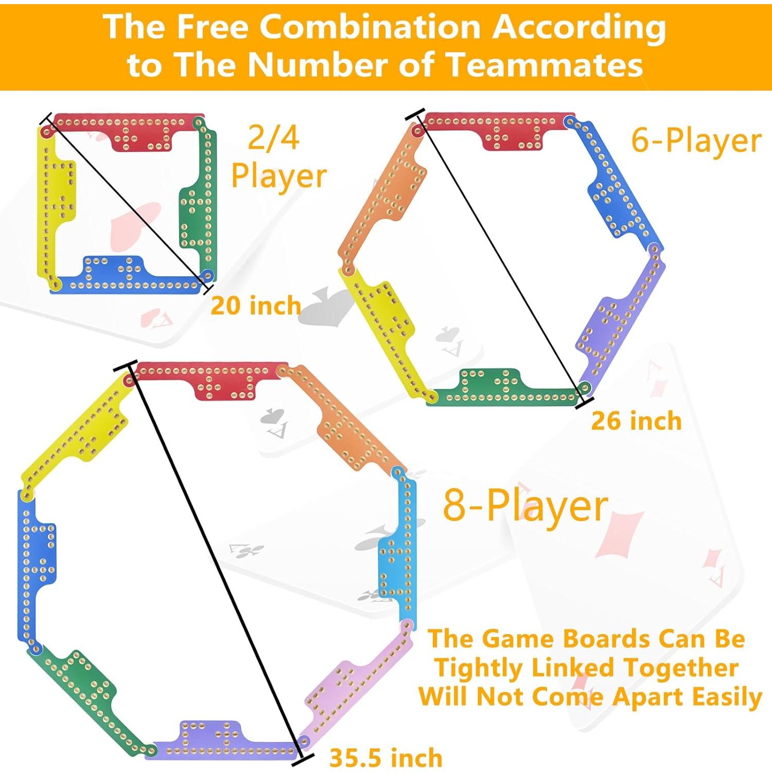 Juego de Mesa Jokers y Canicas Madera 8 Jugadores 48 Canicas