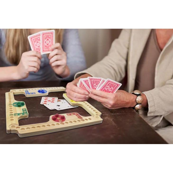 Juego de Mesa Jokers y Canicas Madera 8 Jugadores 48 Canicas