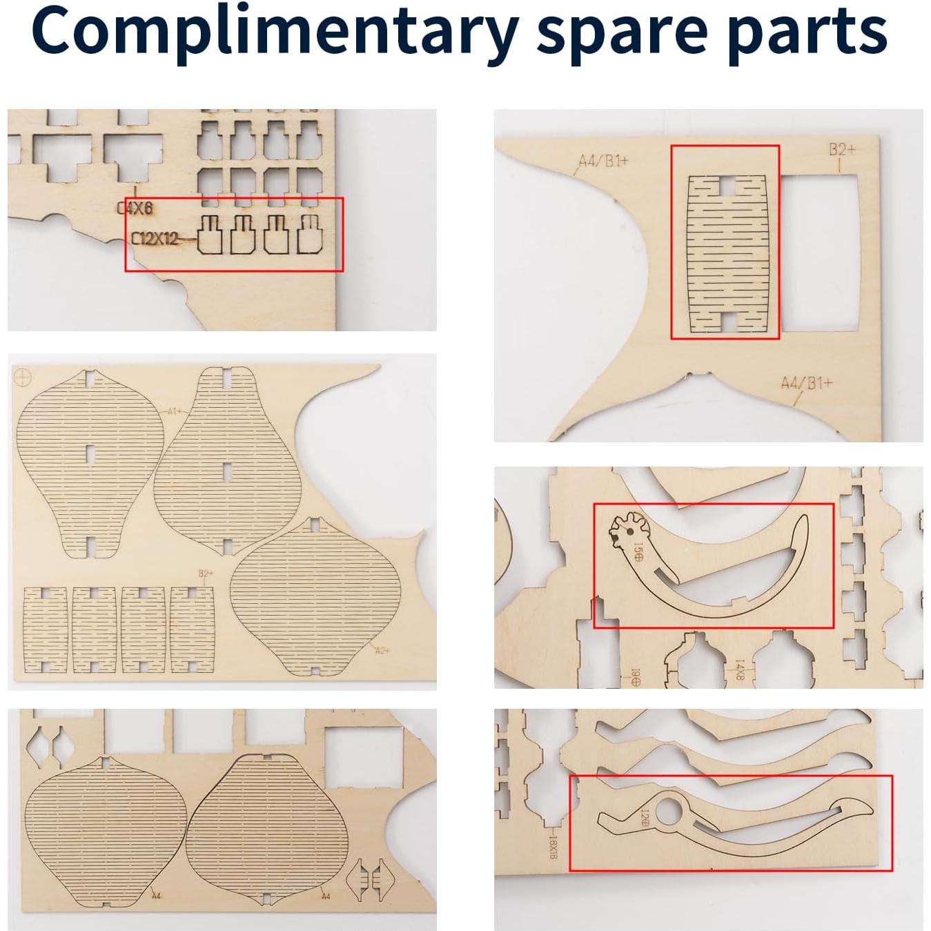 Rompecabezas 3D RUIFAM de madera con música y 619 piezas