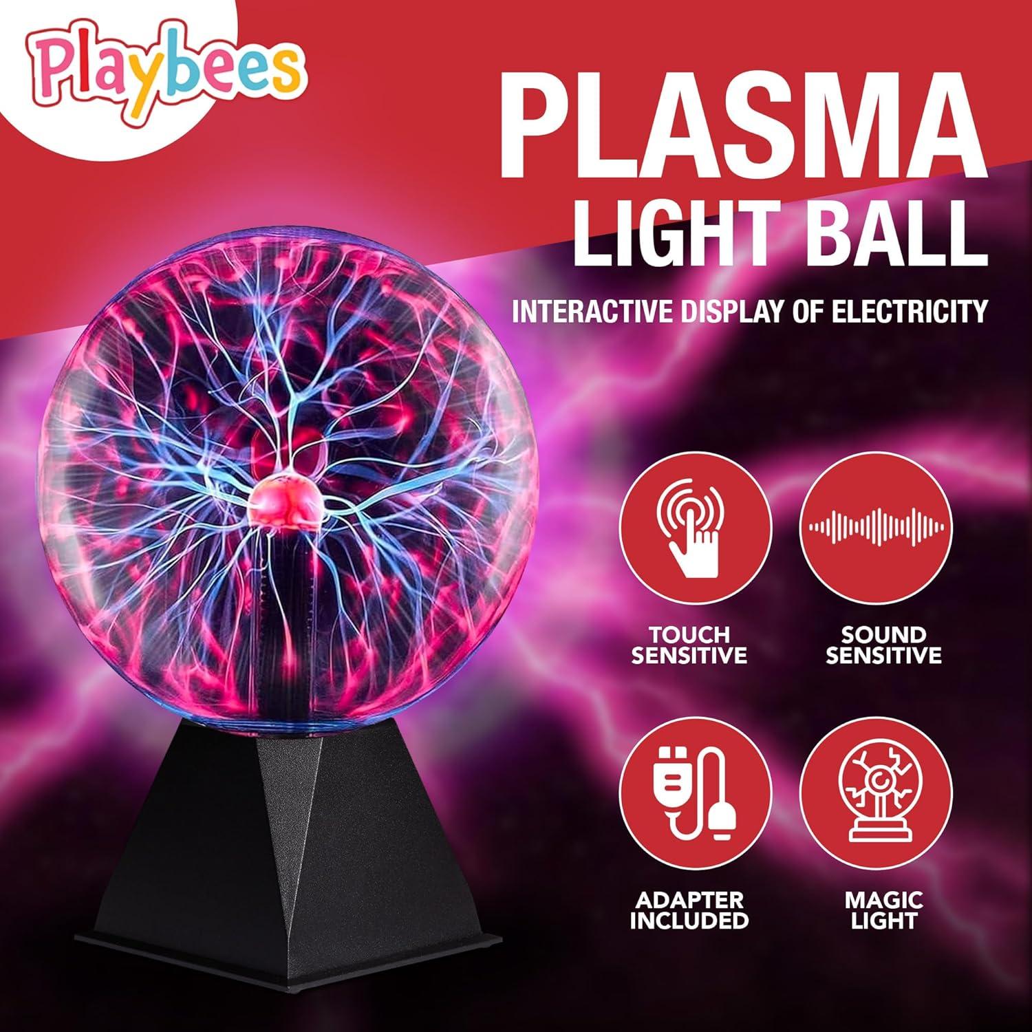 Bola de Plasma Playbees 17.78 cm Rojo Interactiva