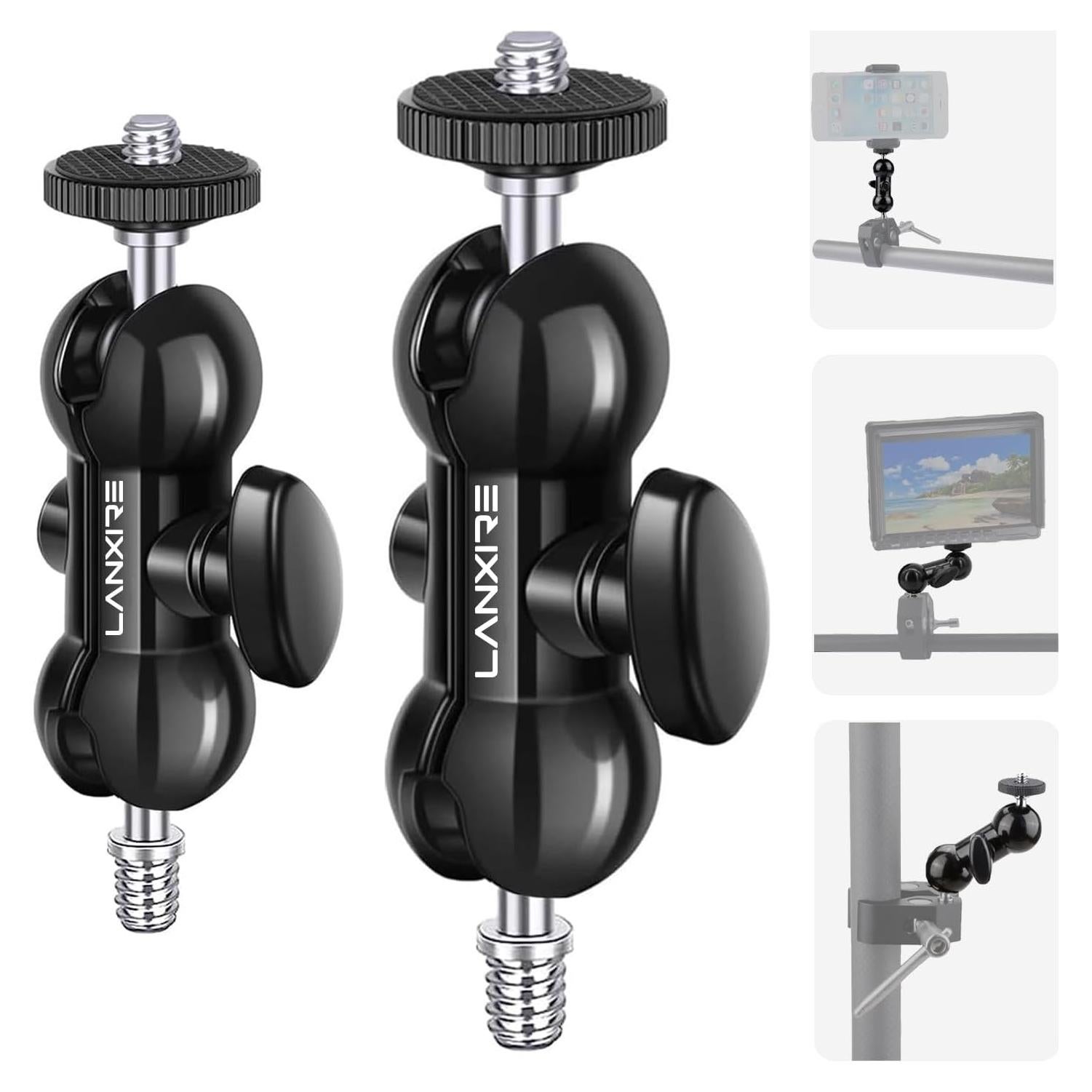 Mini Brazo Mágico Lanxire con Doble Bola - Soporta 2kg