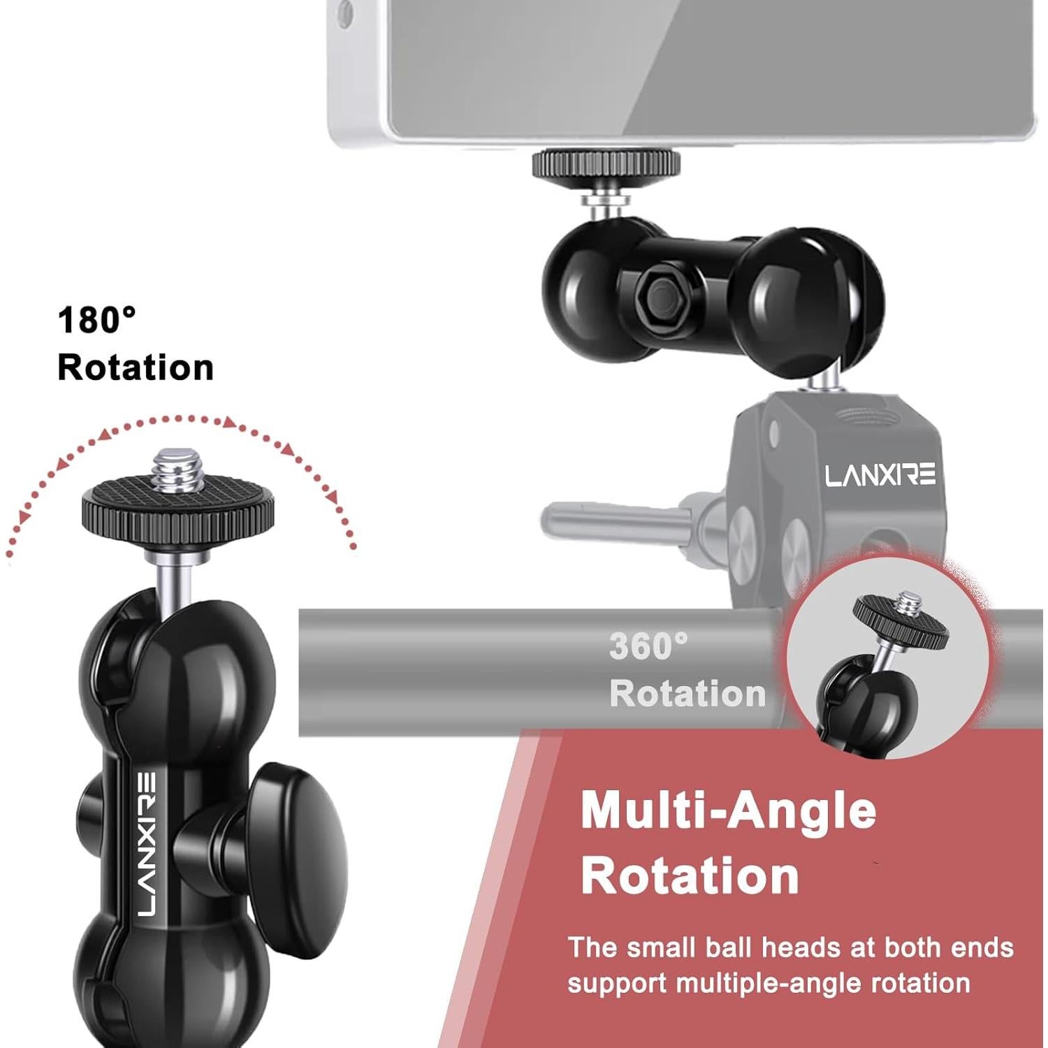Mini Brazo Mágico Lanxire con Doble Bola - Soporta 2kg