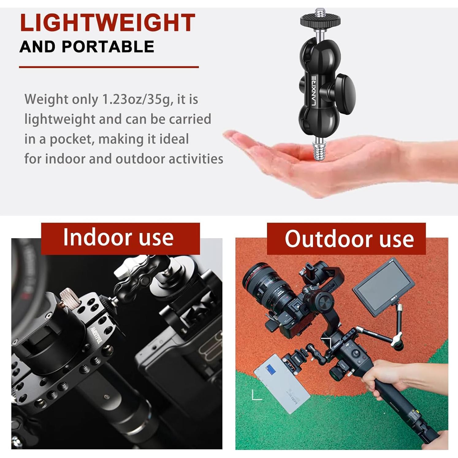 Mini Brazo Mágico Lanxire con Doble Bola - Soporta 2kg