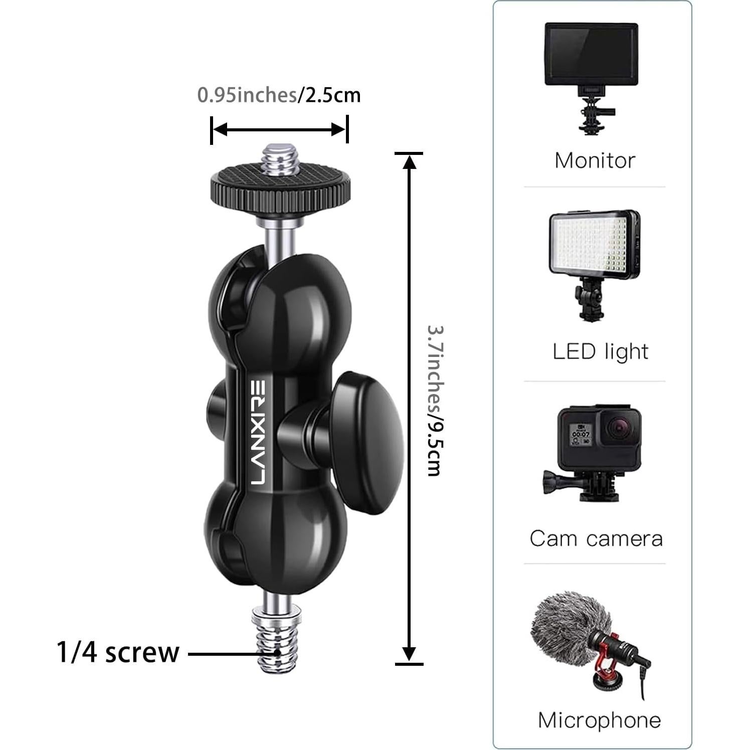 Mini Brazo Mágico Lanxire con Doble Bola - Soporta 2kg