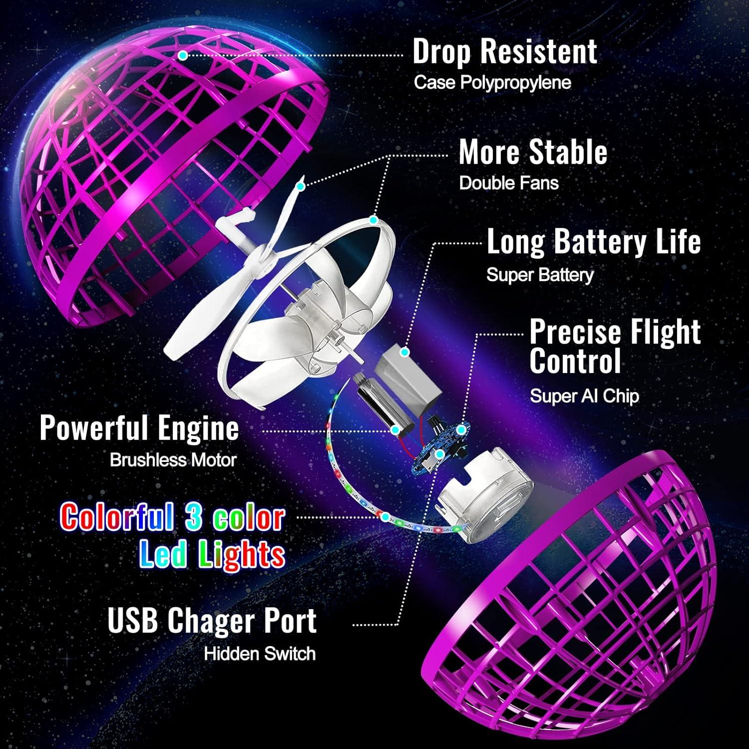 Bola Voladora Dhapy 2 Pack Mejorada para Niños 6+ Años