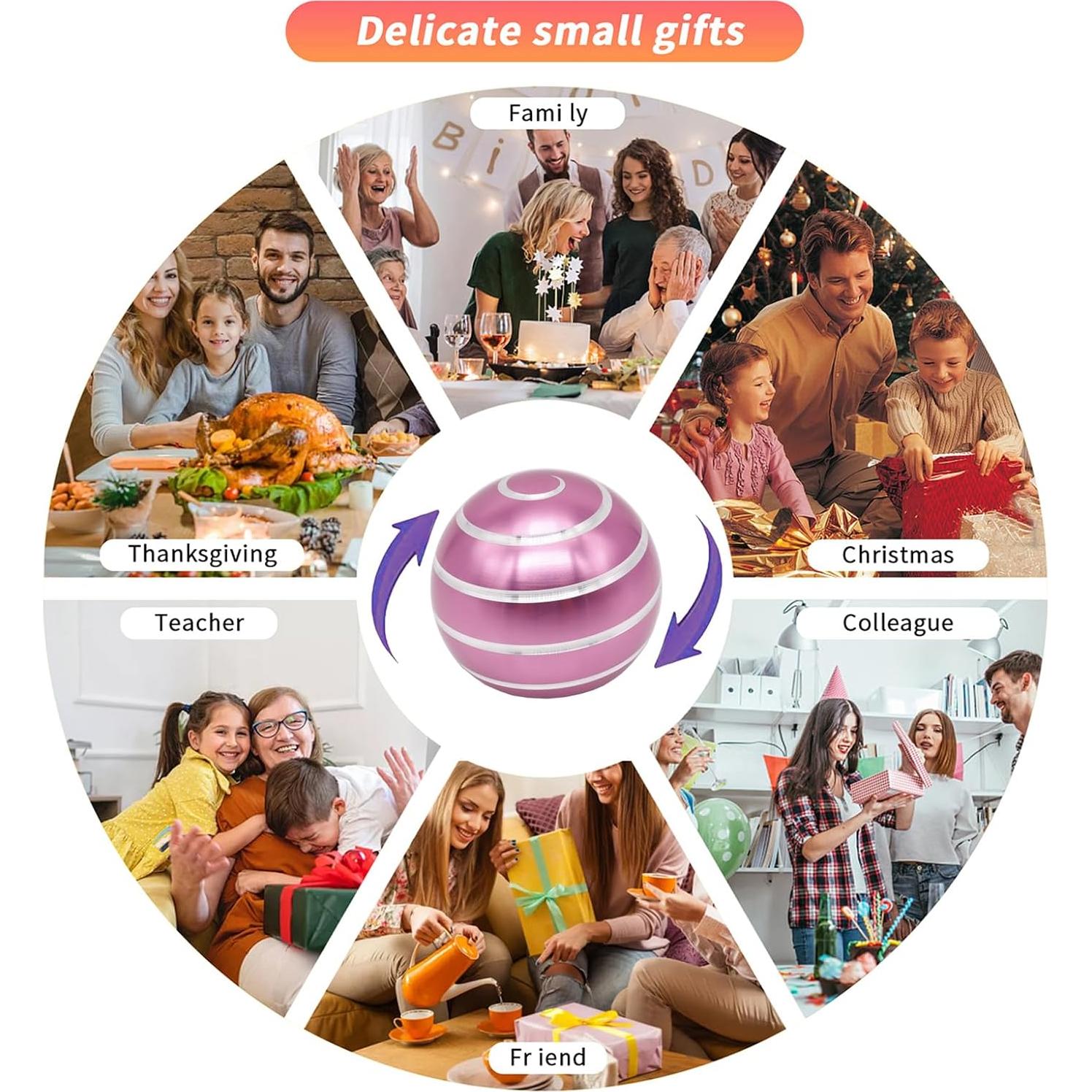 Juguete de Escritorio Kinetic Samilalago Rosa Alivio Estrés