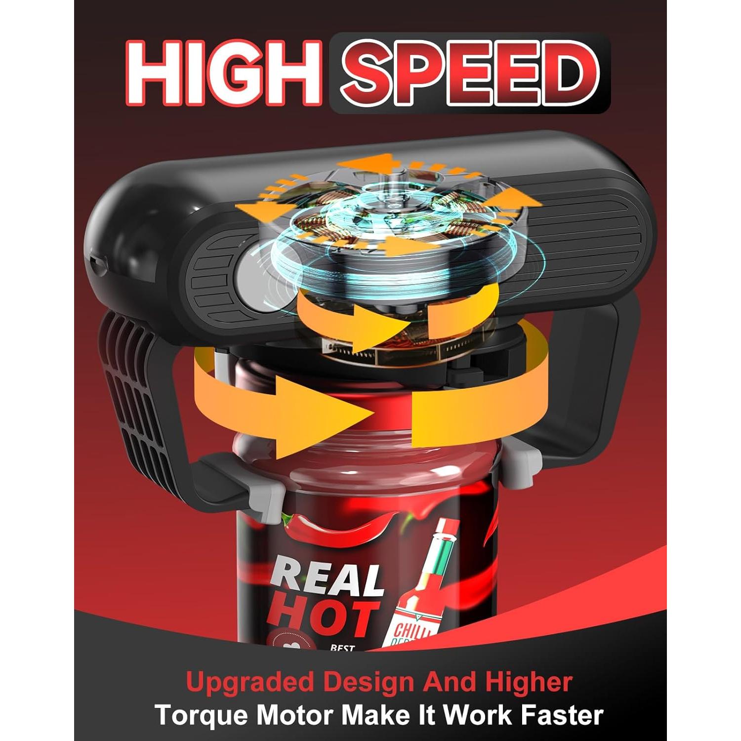 Abrebotellas Eléctrico Ankuwa EJ101 Automático 3W Negro