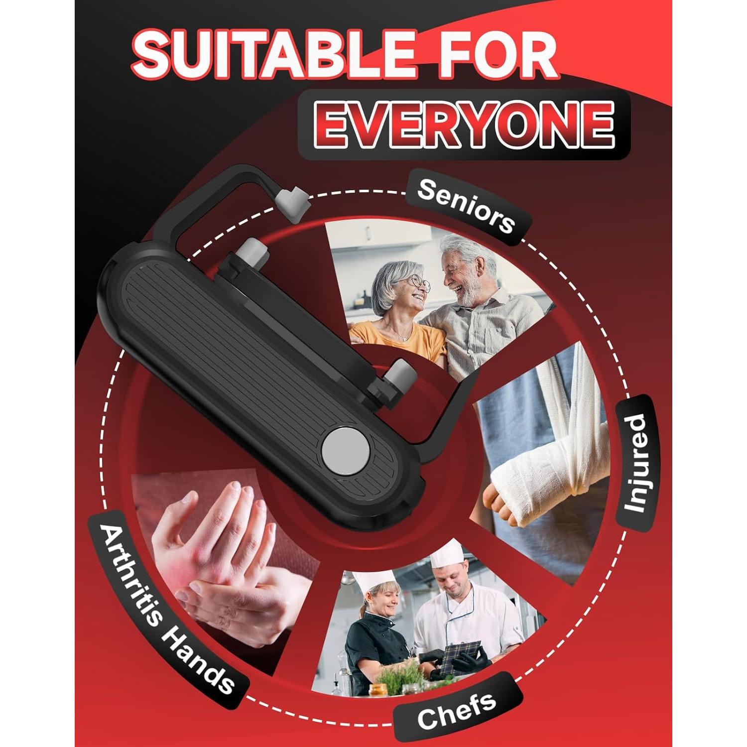 Abrebotellas Eléctrico Ankuwa EJ101 Automático 3W Negro