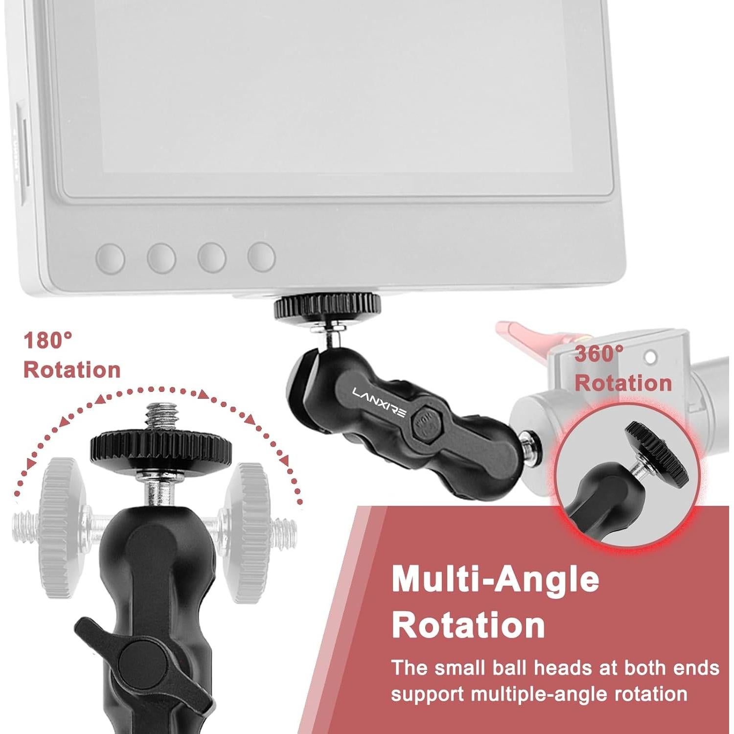 Brazo Mágico con Cabeza de Doble Bola Lanxire - 2 Piezas, 2kg