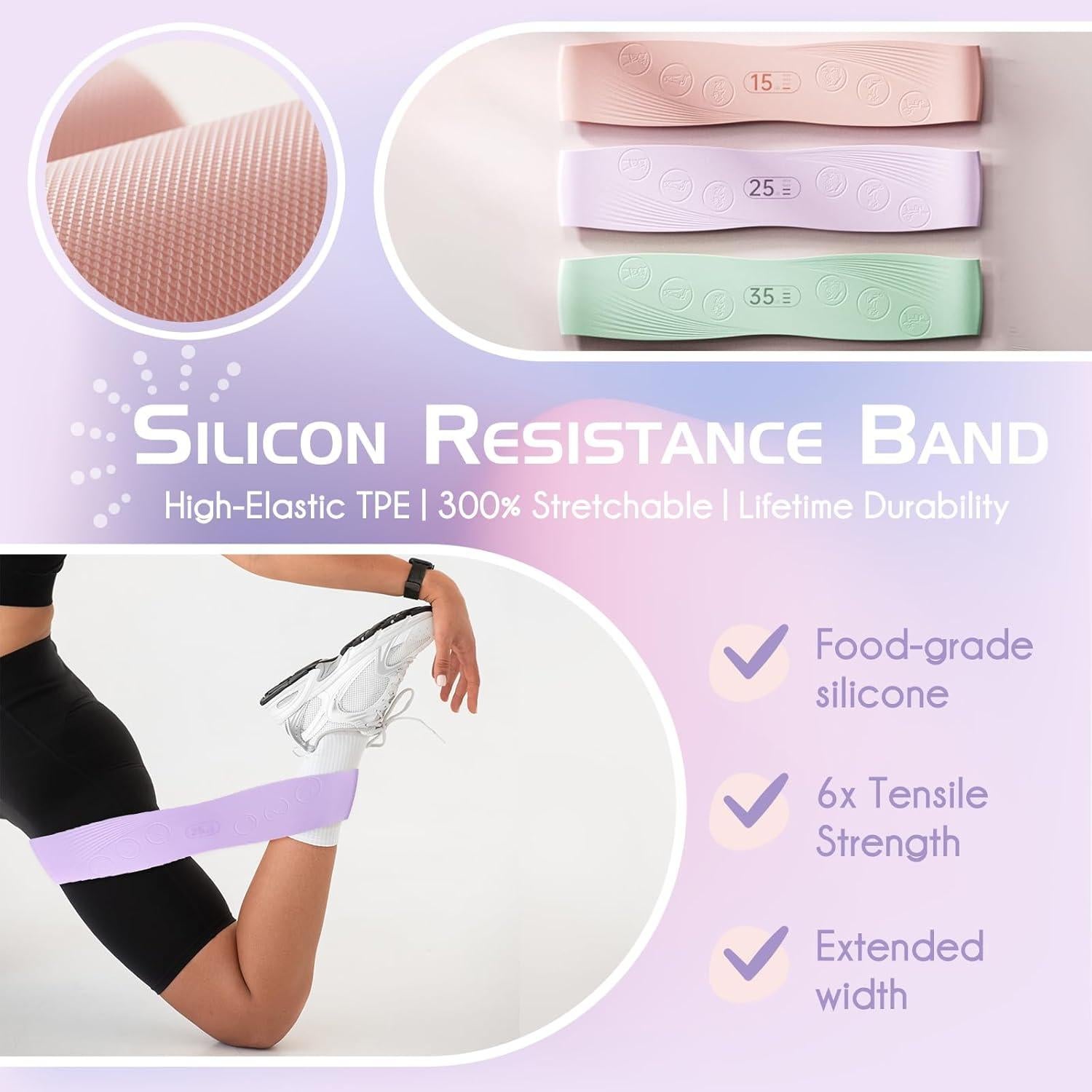 Juego de Anillo de Pilates EgoNova con Mini Pelota y Bandas