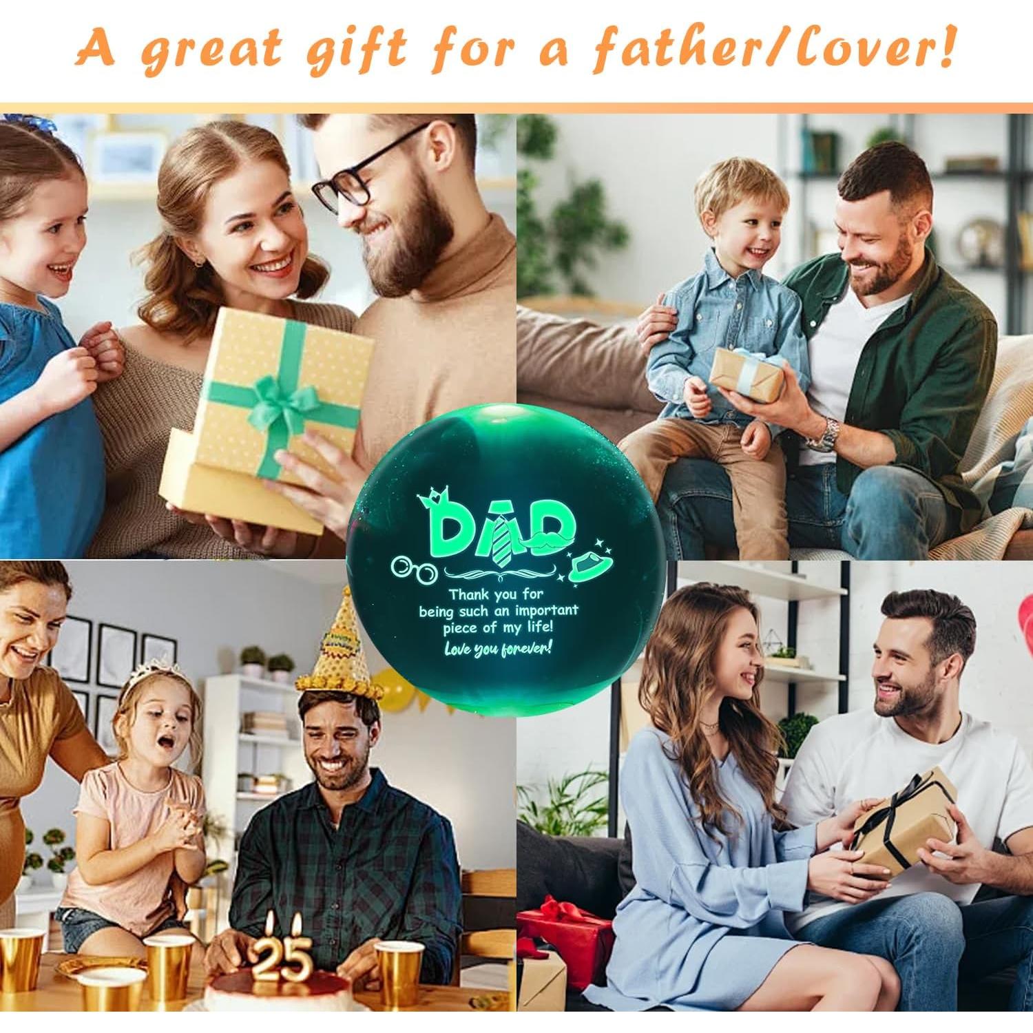 Lámpara de Mesa 3D JHXLAMP para Papá - Bola de Cristal LED