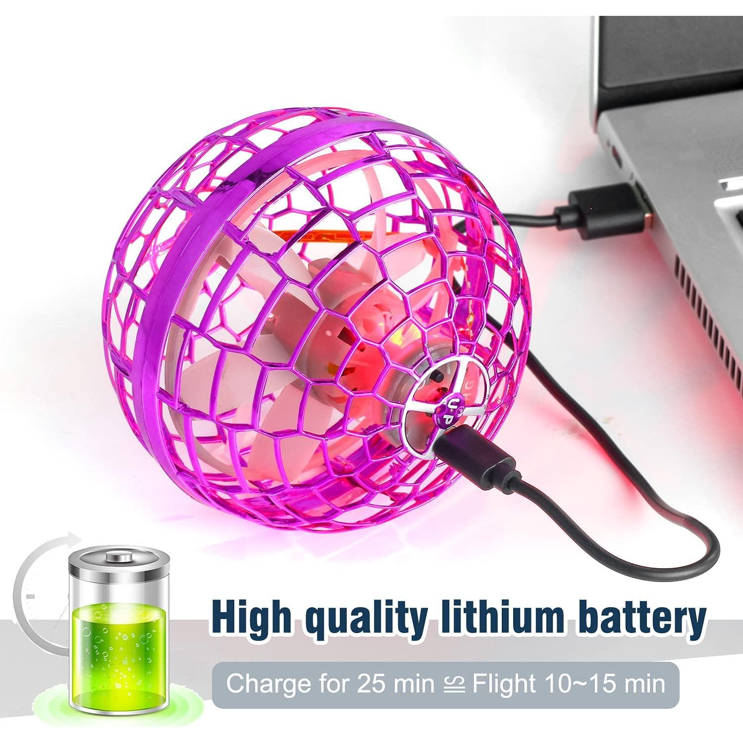 Bola Voladora Kidsjoy Mini Drone 360° Rosa para Niños