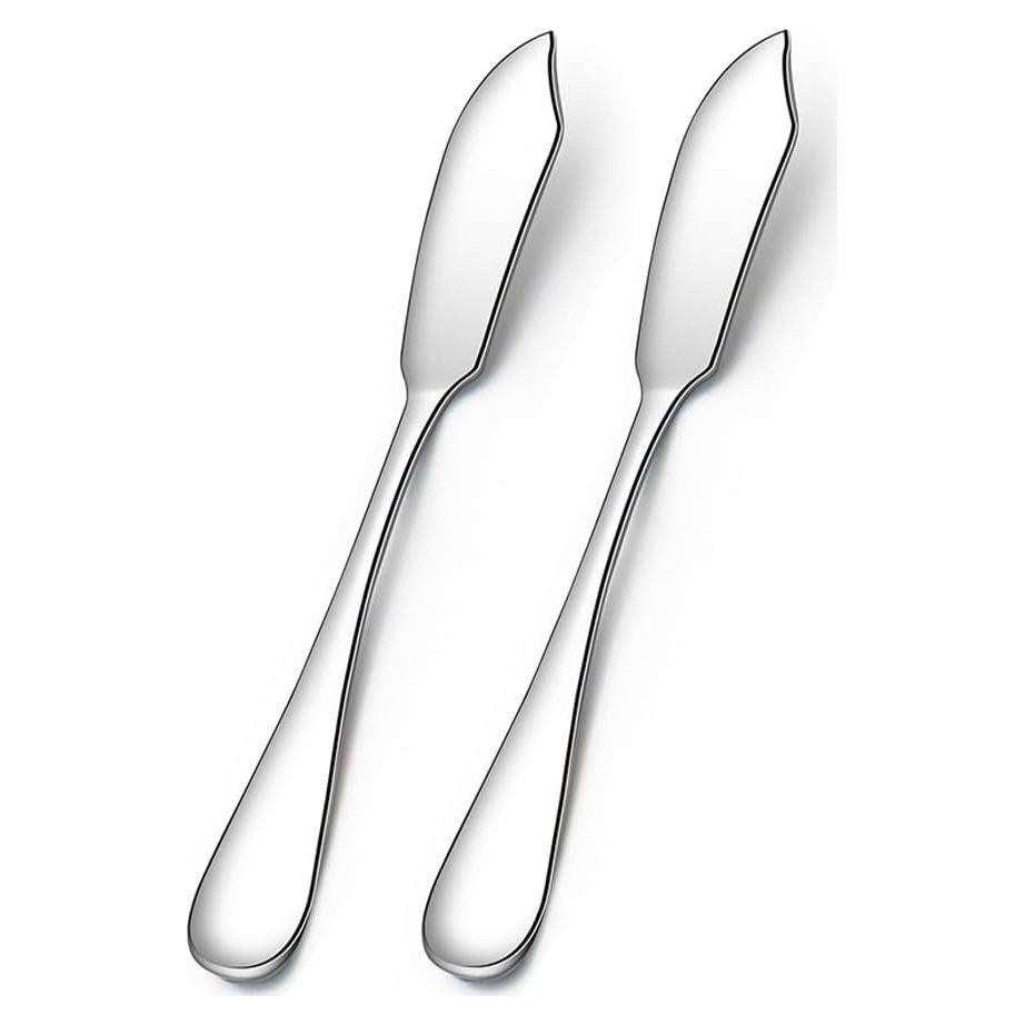 Set de 2 Cuchillos de Mantequilla AOOSY Acero Inoxidable 15 cm