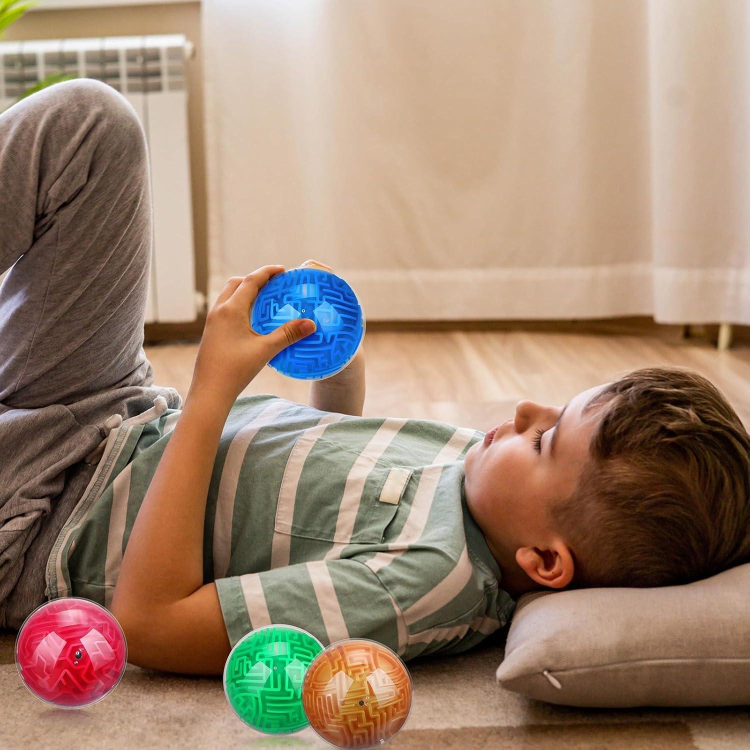 Sumind 4 Pzs Puzzle Laberinto 3D Juguete Educativo