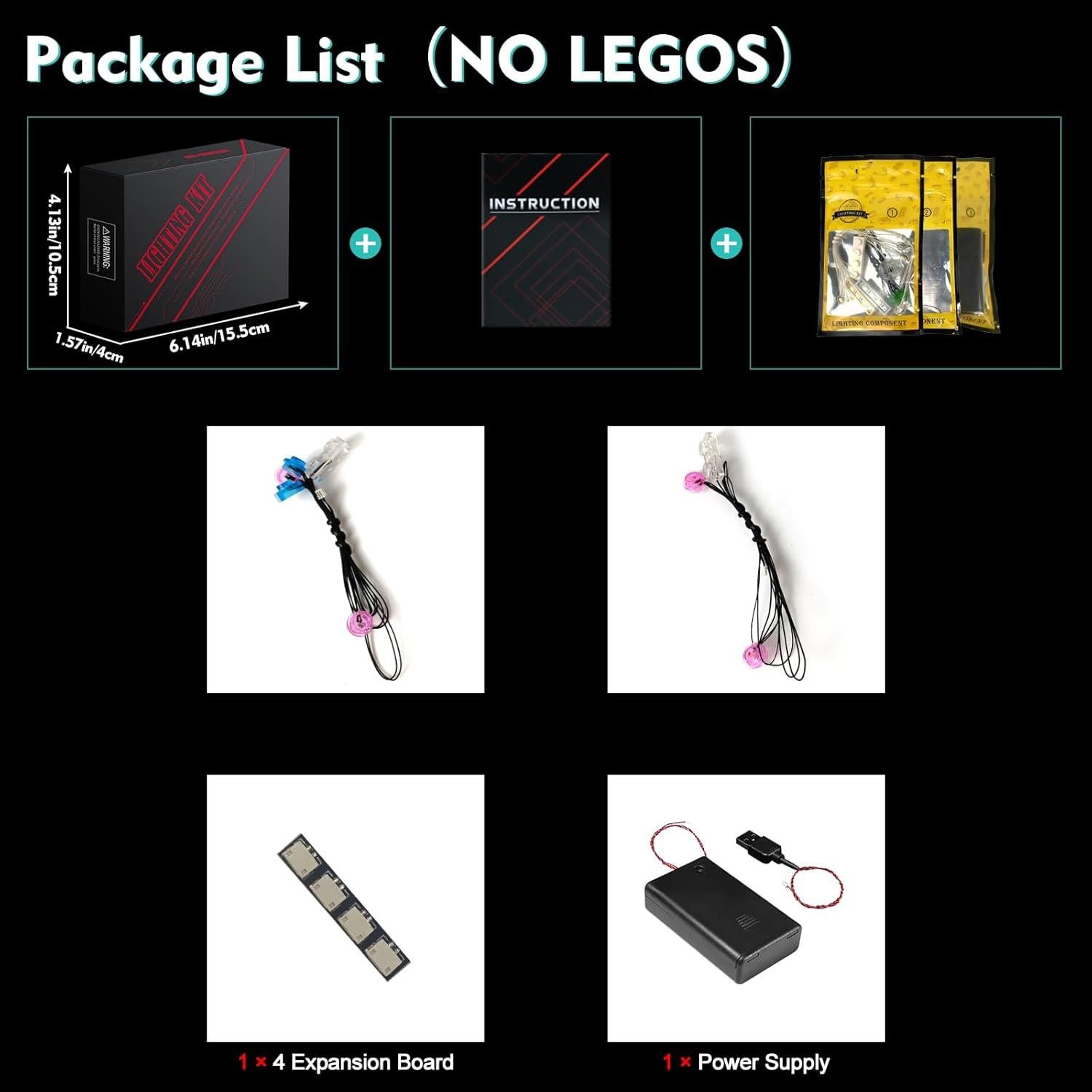 Kit de Luz LED LocoLee para LEGO Jardín de Cerezos 21260