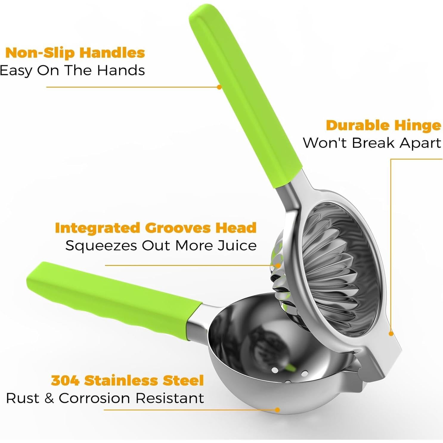 Exprimidor de Limón RCMo de Acero Inoxidable Verde 0.5L