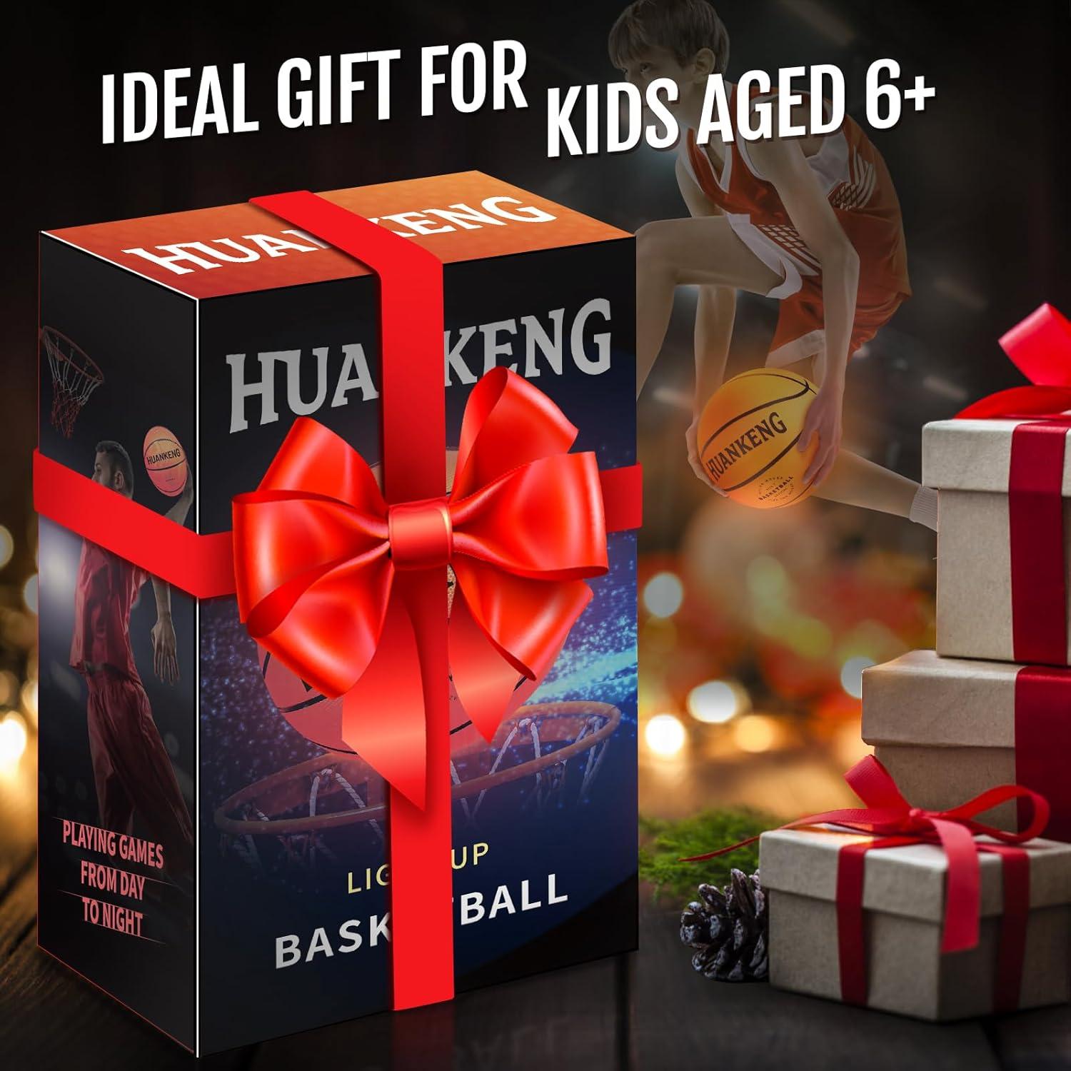 Baloncesto Iluminado HuanKeng Tamaño 7 Recargable Naranja