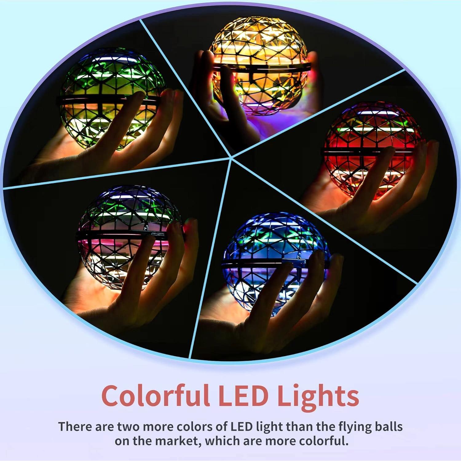 Bola Voladora Orb 2024 Amiline Rojo y Azul 10 cm