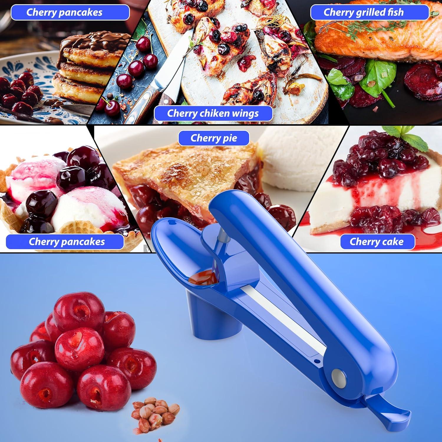 Deshuesador de Cereza Ordekcity Acero Inoxidable Azul 1.1"