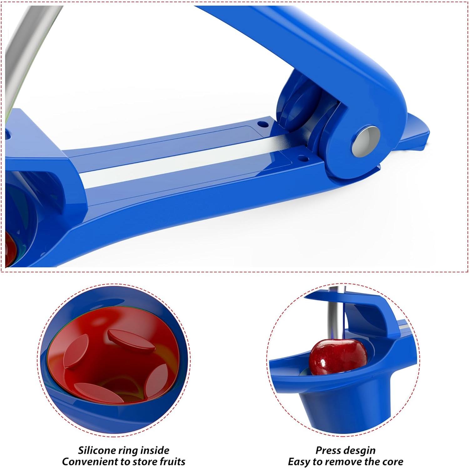 Deshuesador de Cereza Ordekcity Acero Inoxidable Azul 1.1"