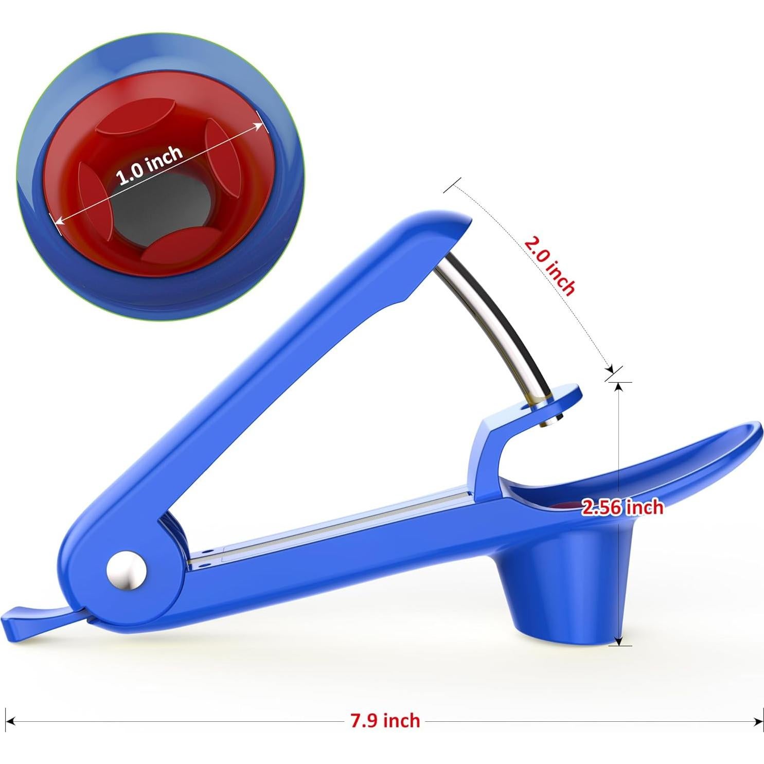 Deshuesador de Cereza Ordekcity Acero Inoxidable Azul 1.1"