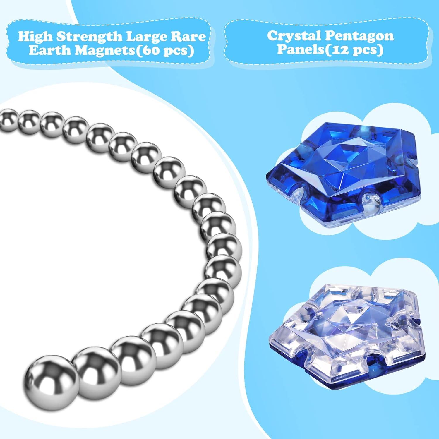 LAFFTRAK Esfera Magnética Antiestrés Azul - Set 12 Piezas