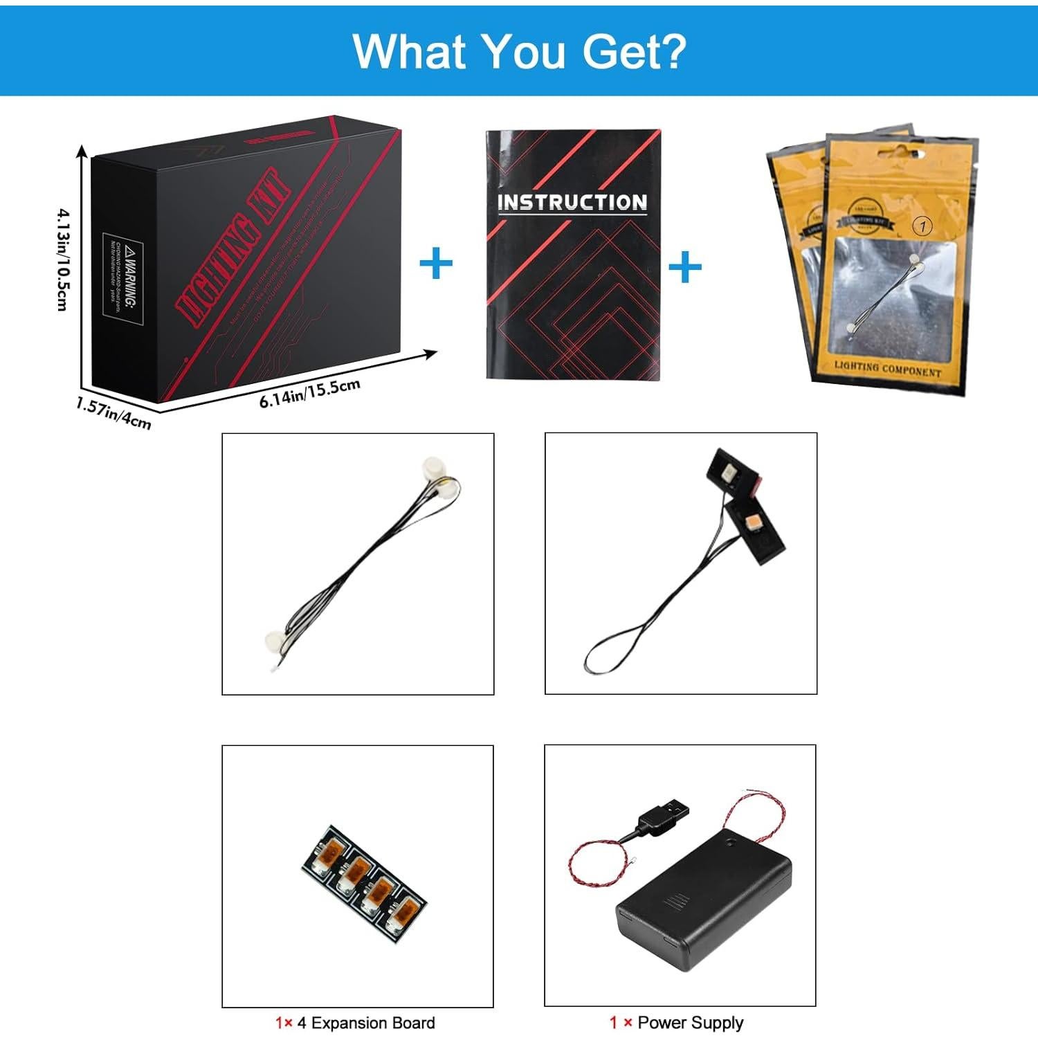 Kit de Luz LED VONADO para Lego Minecraft 21241 - Iluminación DIY