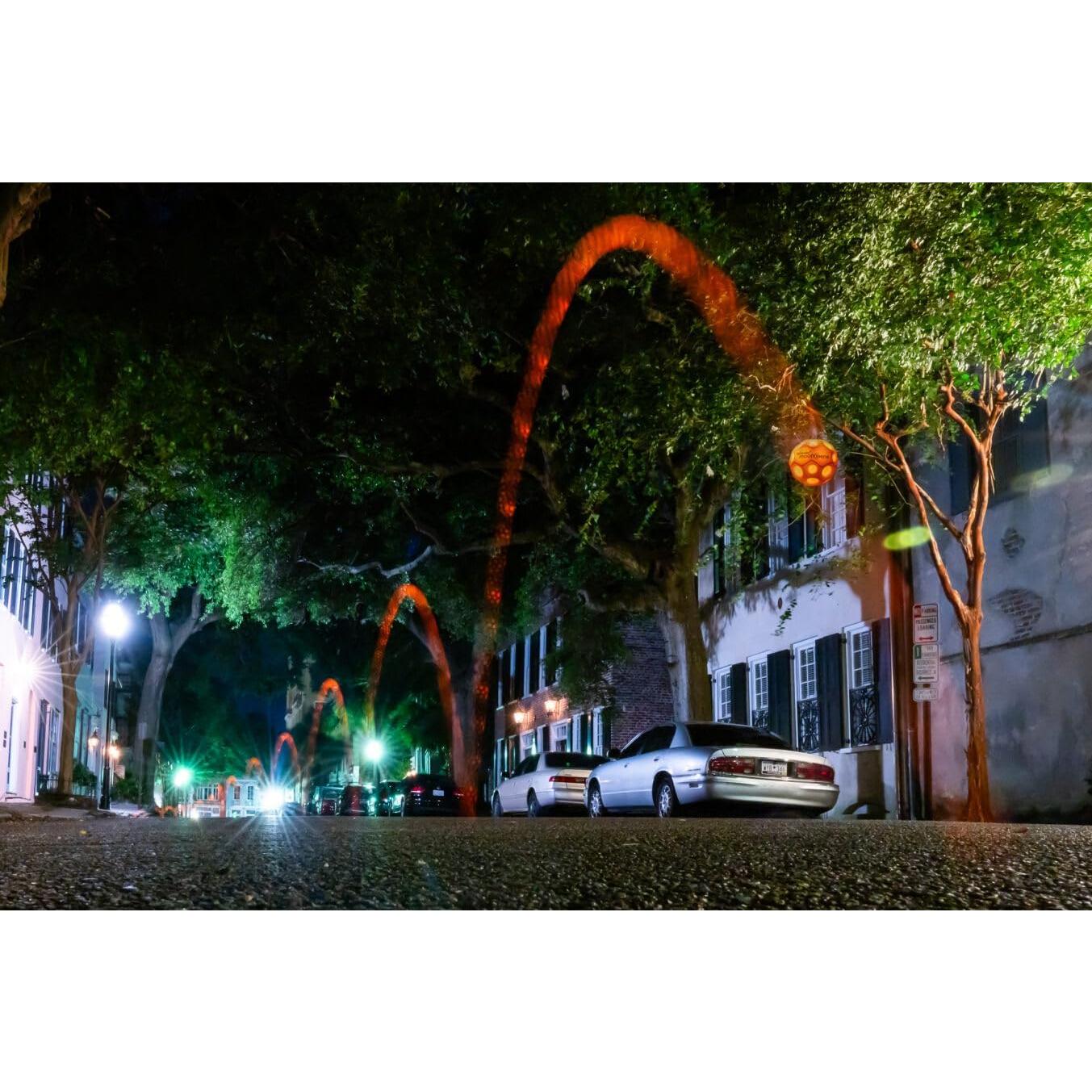 Pelota Waboba Moonshine Iluminada Rebotadora Verde 6cm