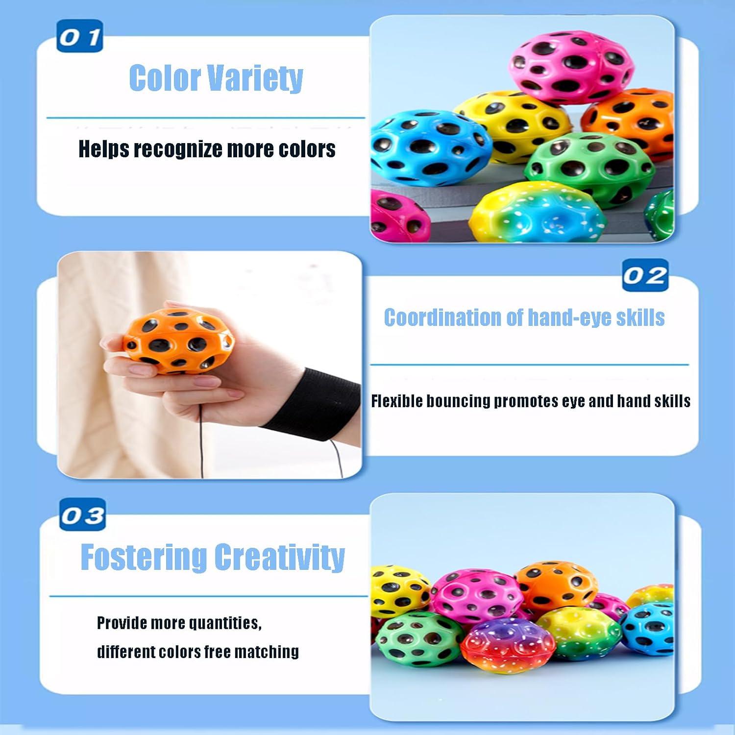 Pelota Rebotadora BBLING Cráter Lunar 7cm 2pcs