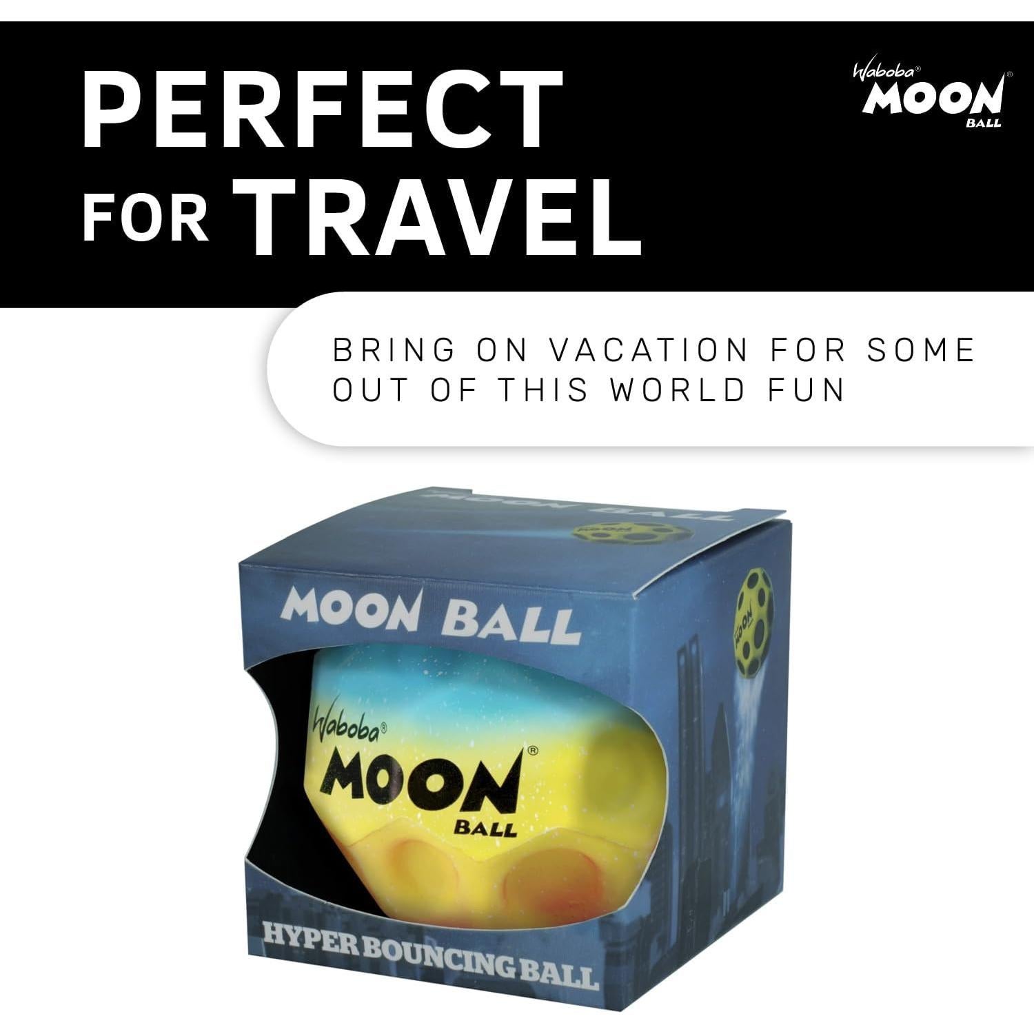 Pelota Waboba Moon Ball Arcoíris 65mm Rebotadora