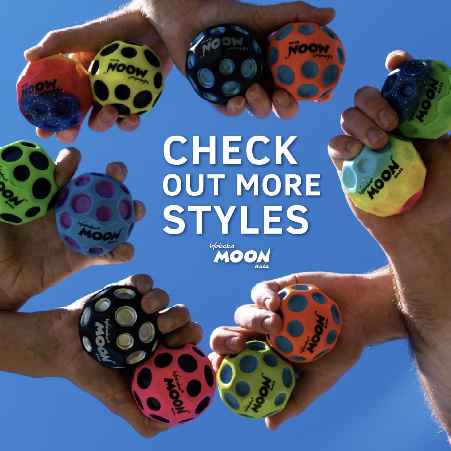 Pelota Waboba Moon Ball Arcoíris 65mm Rebotadora