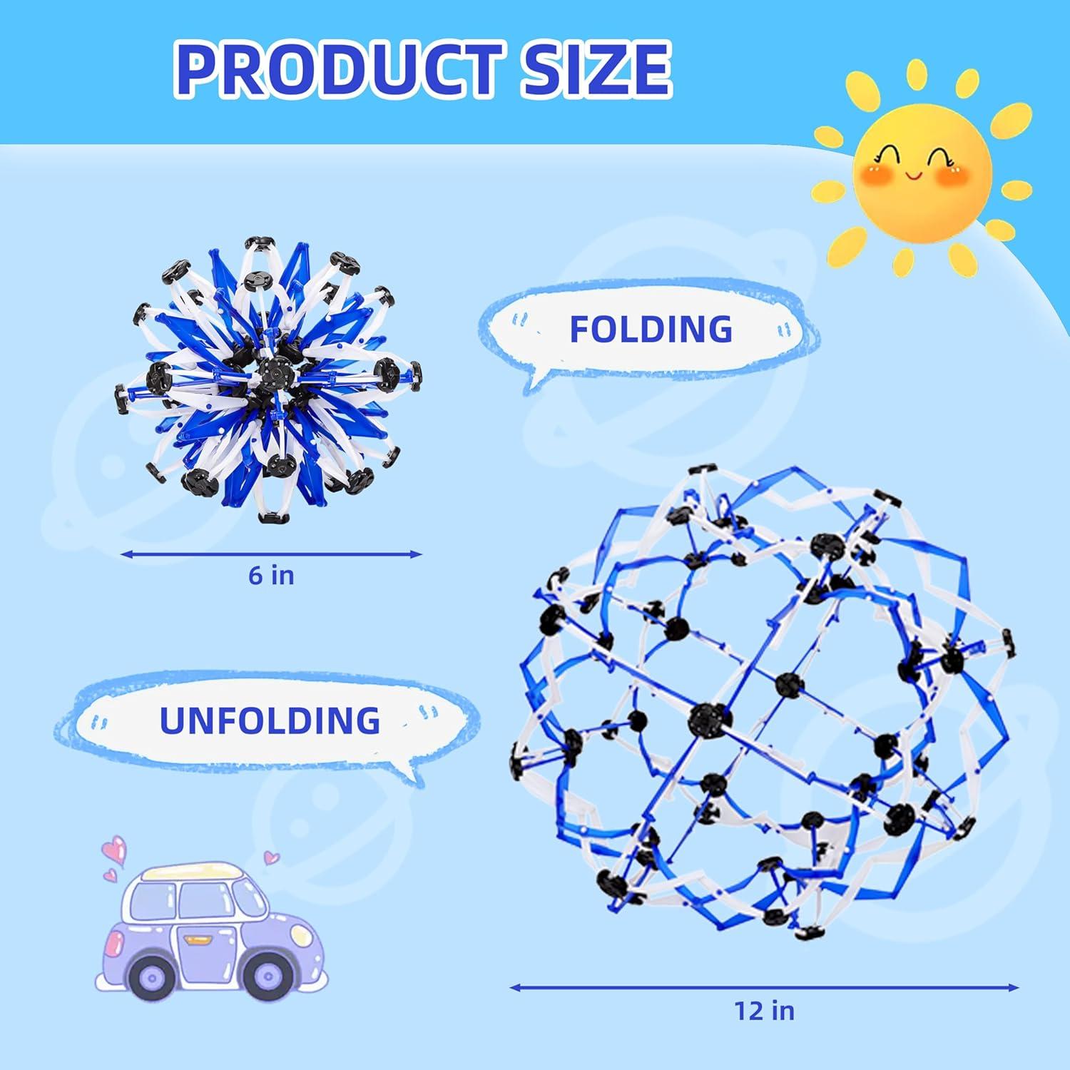 Juguete de Bola Expandible AGSIXZLAN para Niños 1-3 Años