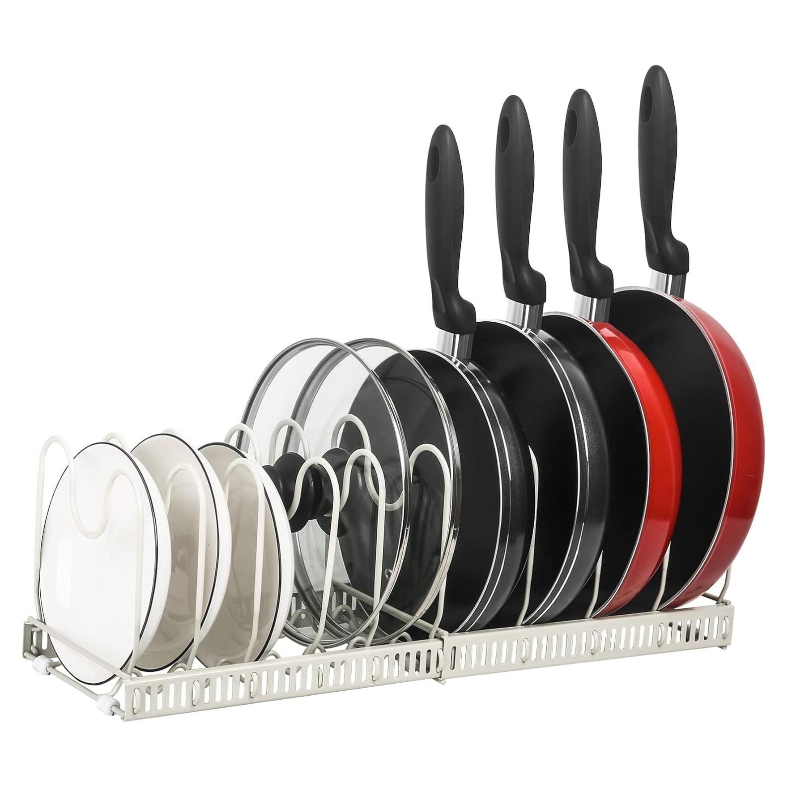 Soporte Expandible para Ollas y Sartenes ROOHUA 10 Compartimentos