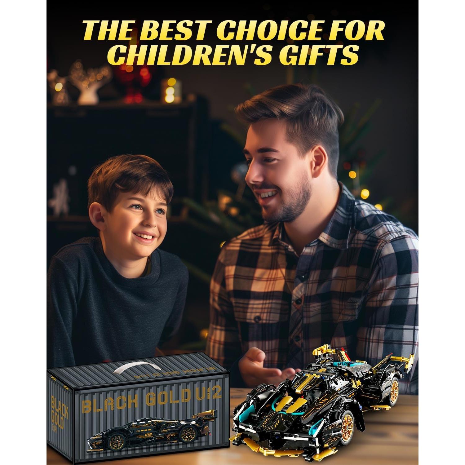 Modelo de Coche de Carreras V12 Technic Nueris 1314 Piezas