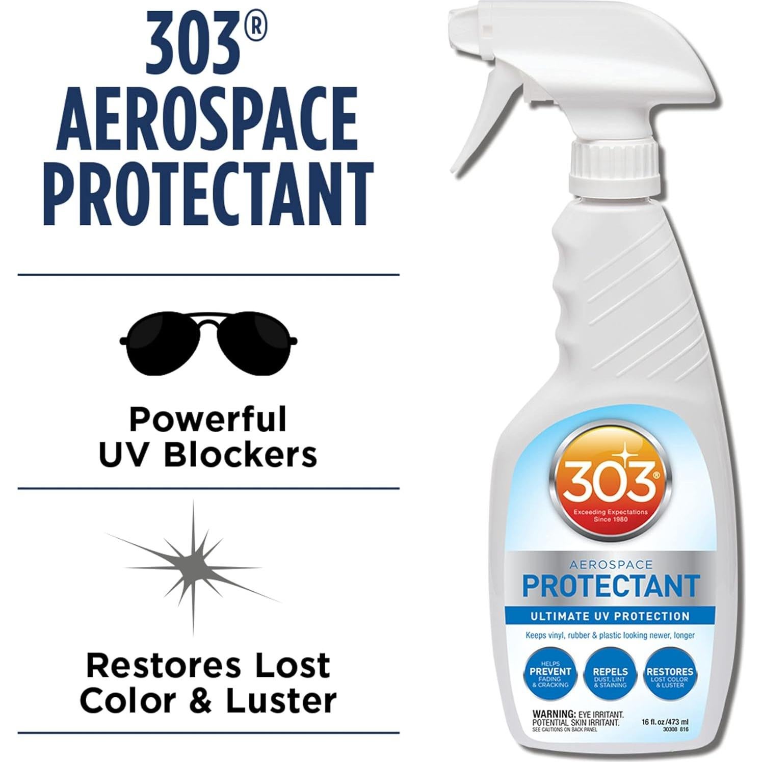 Spray Protectante UV 303 Productos 473 ml Blanco Multiusos