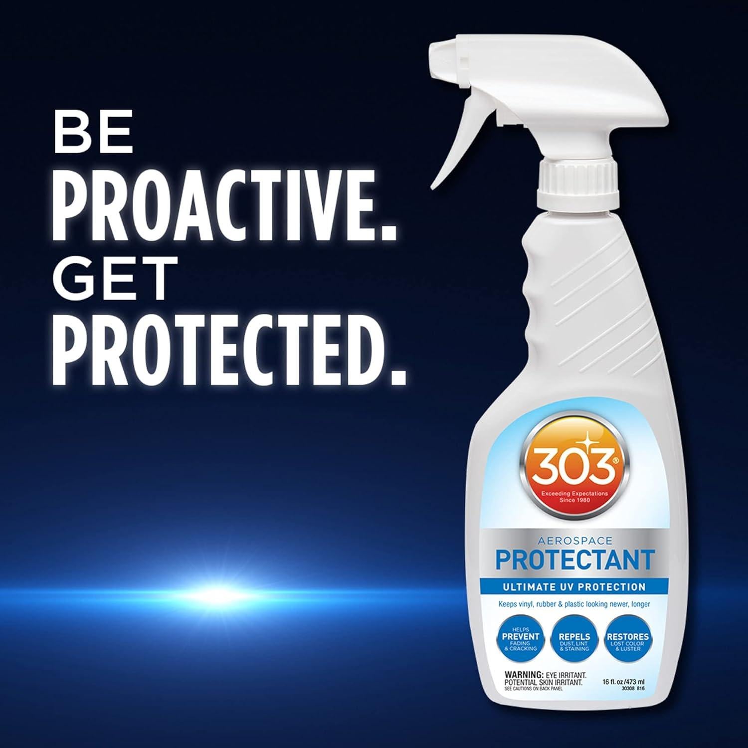 Spray Protectante UV 303 Productos 473 ml Blanco Multiusos