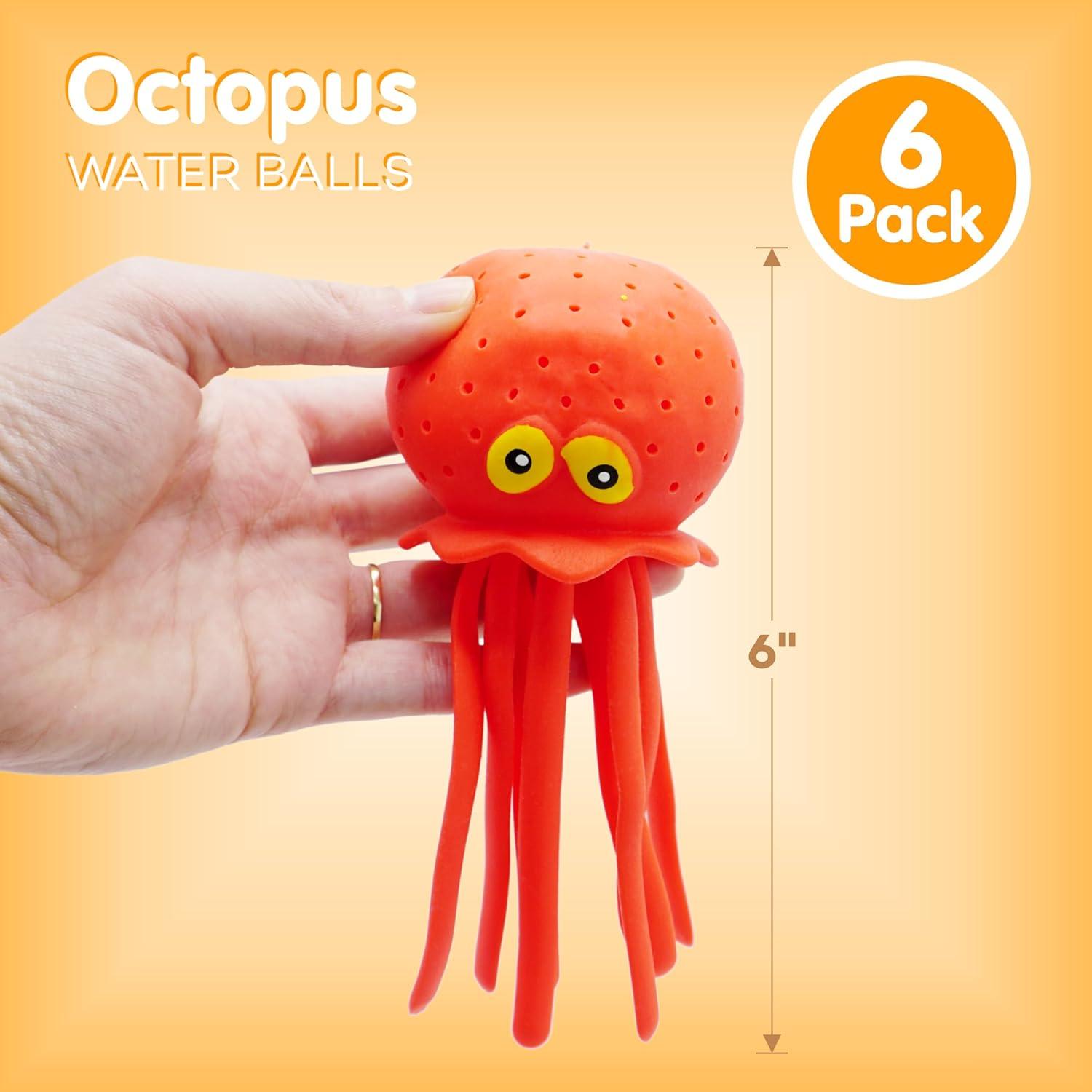 Bolas de Agua Octopus 4E's Novelty - Paquete de 6 Juguetes