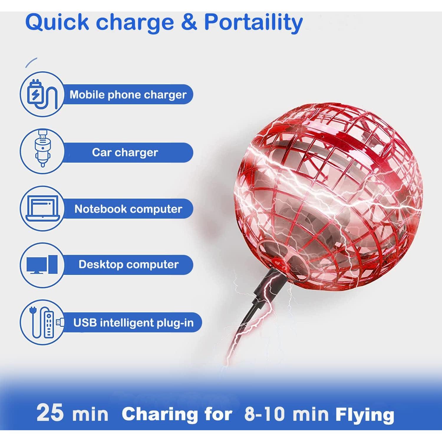 Bola Voladora HONBQYCC TSM006 con Luz RGB y Control Remoto