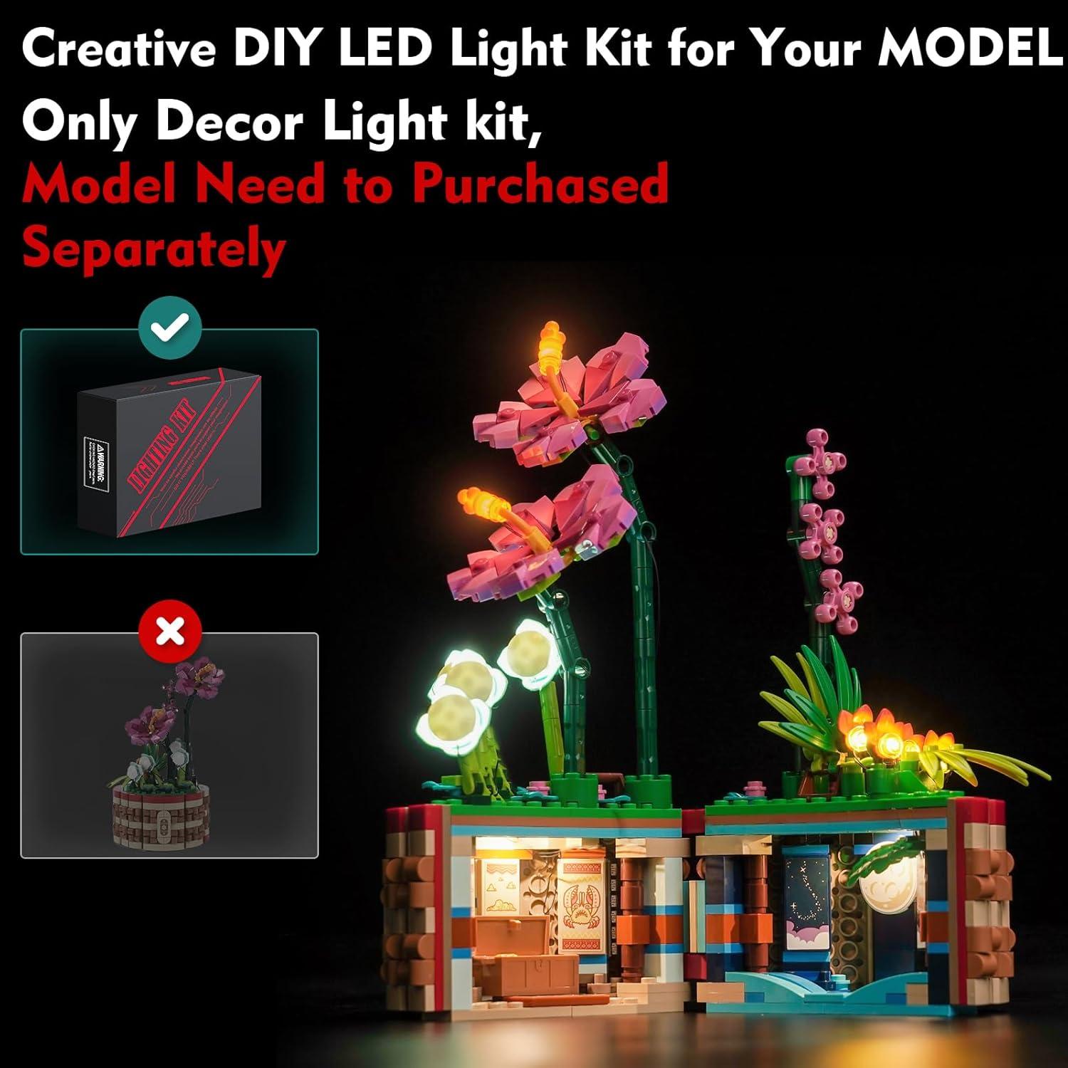 Kit de Luz LED LocoLee para Macetero de Moana LEGO 43252