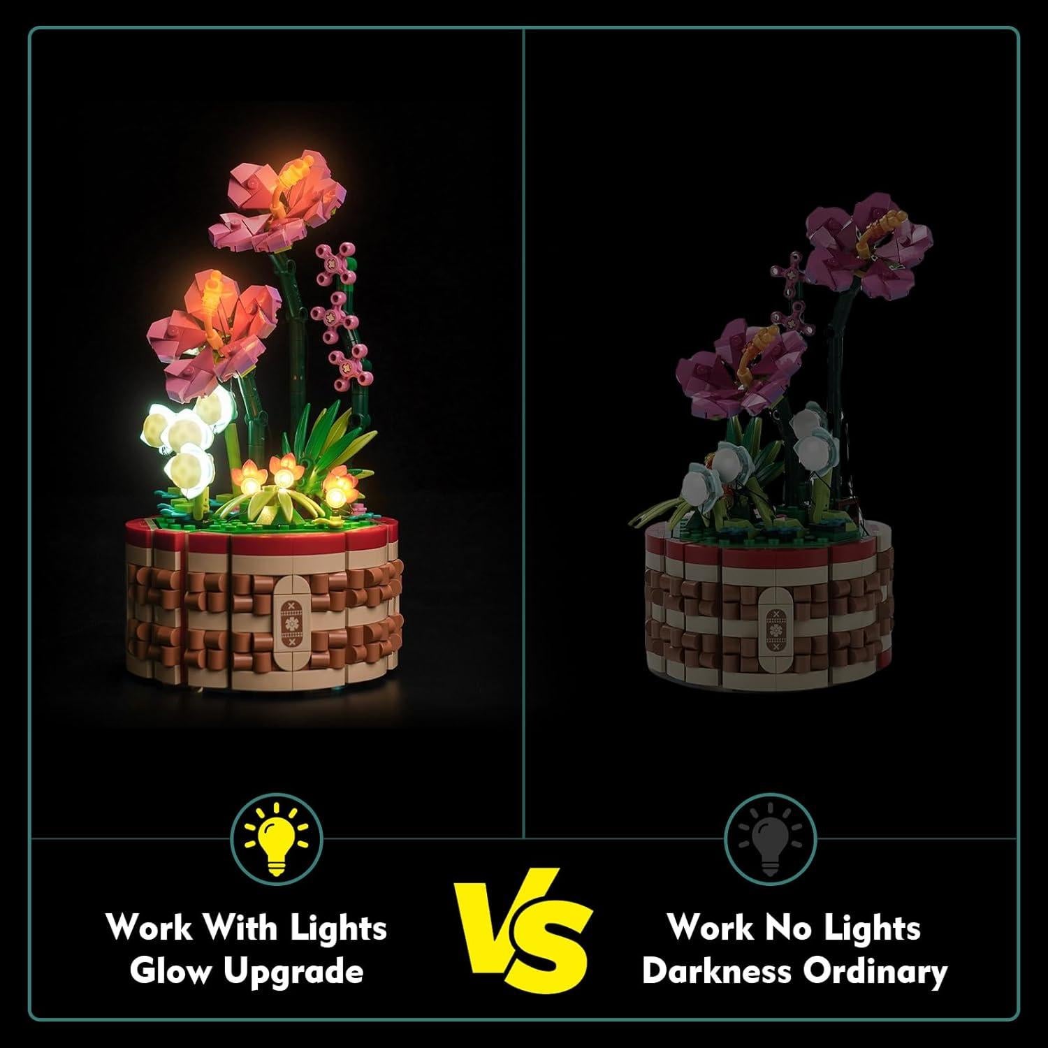 Kit de Luz LED LocoLee para Macetero de Moana LEGO 43252