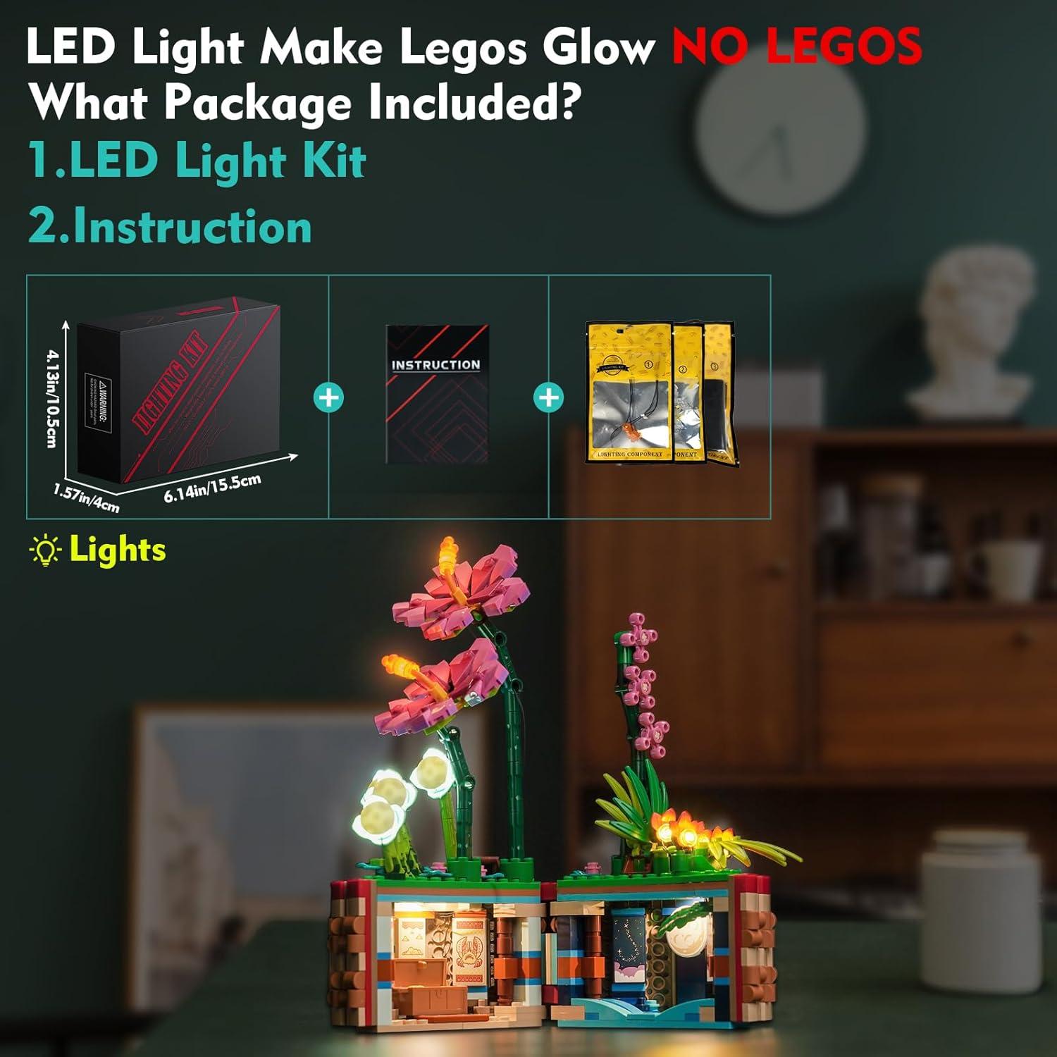 Kit de Luz LED LocoLee para Macetero de Moana LEGO 43252
