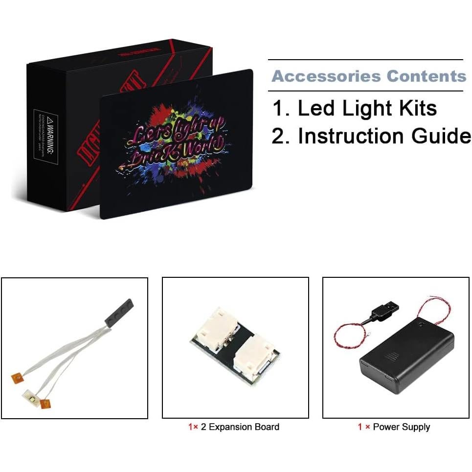 Kit de Luz LED BrickBling para LEGO Las Cumbres Heladas 21243