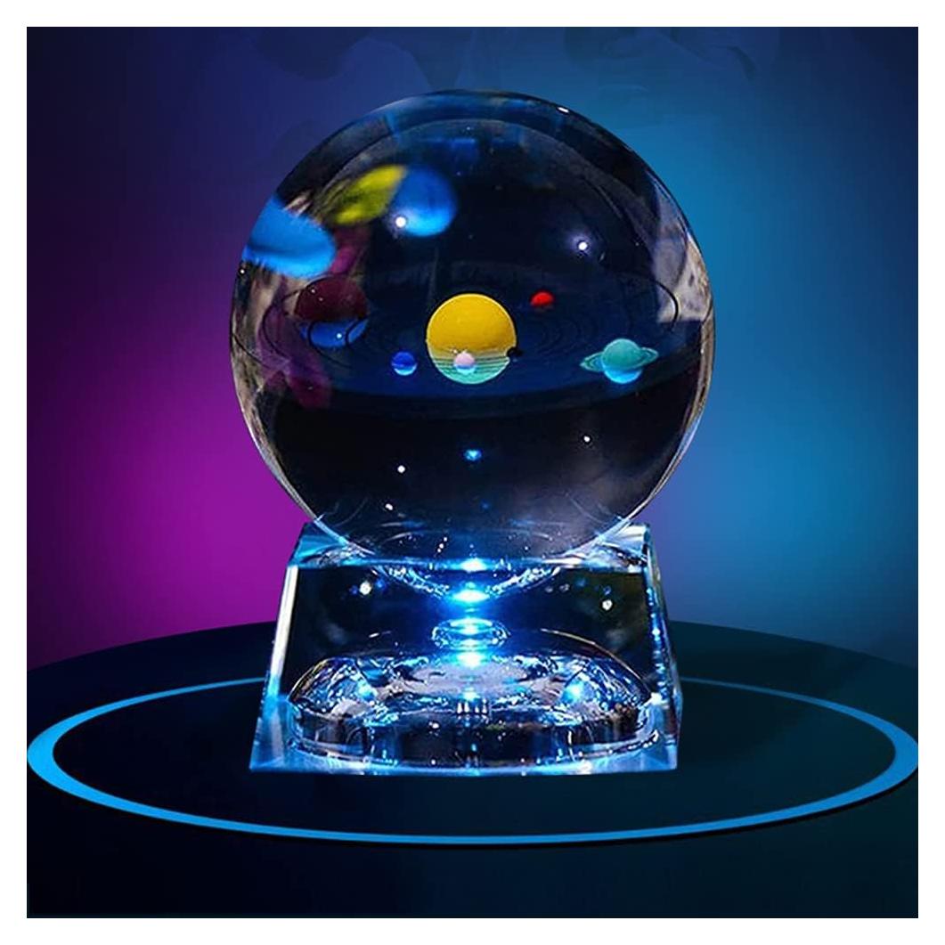 Bola del Sistema Solar Zulux 80mm con Base LED
