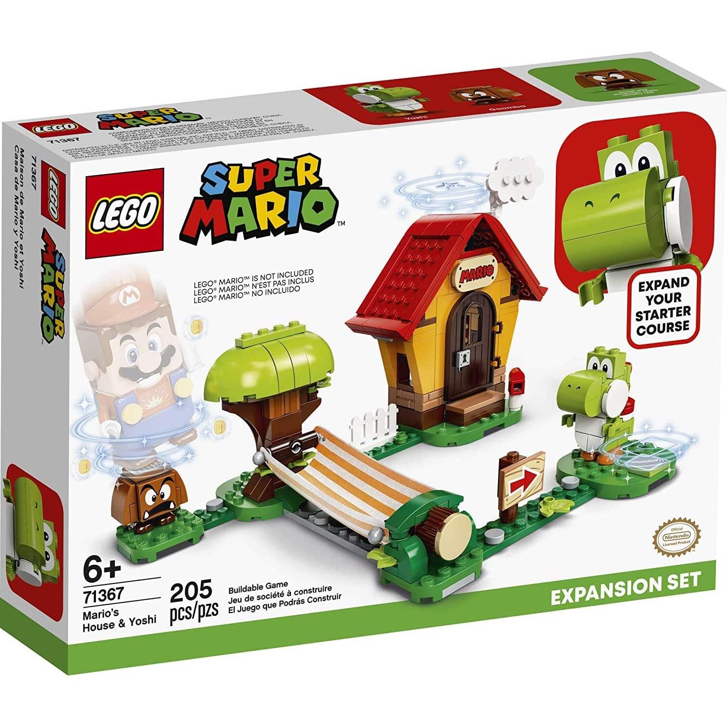 LEGO Super Mario Casa de Mario y Set de Yoshi 71367 - 205 Piezas