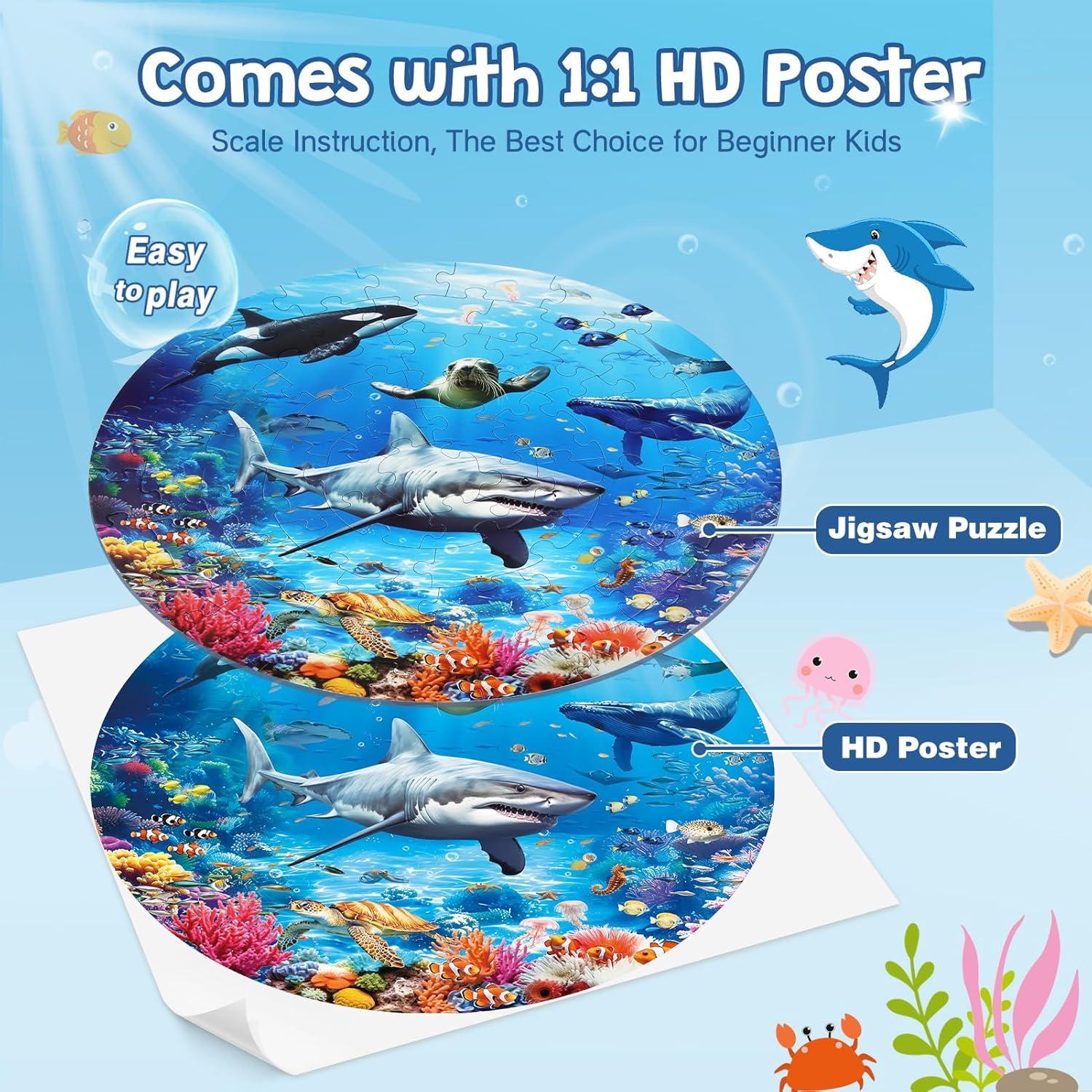 Rompecabezas Oceánico 70 Piezas DIGOBAY para Niños 3-8 Años