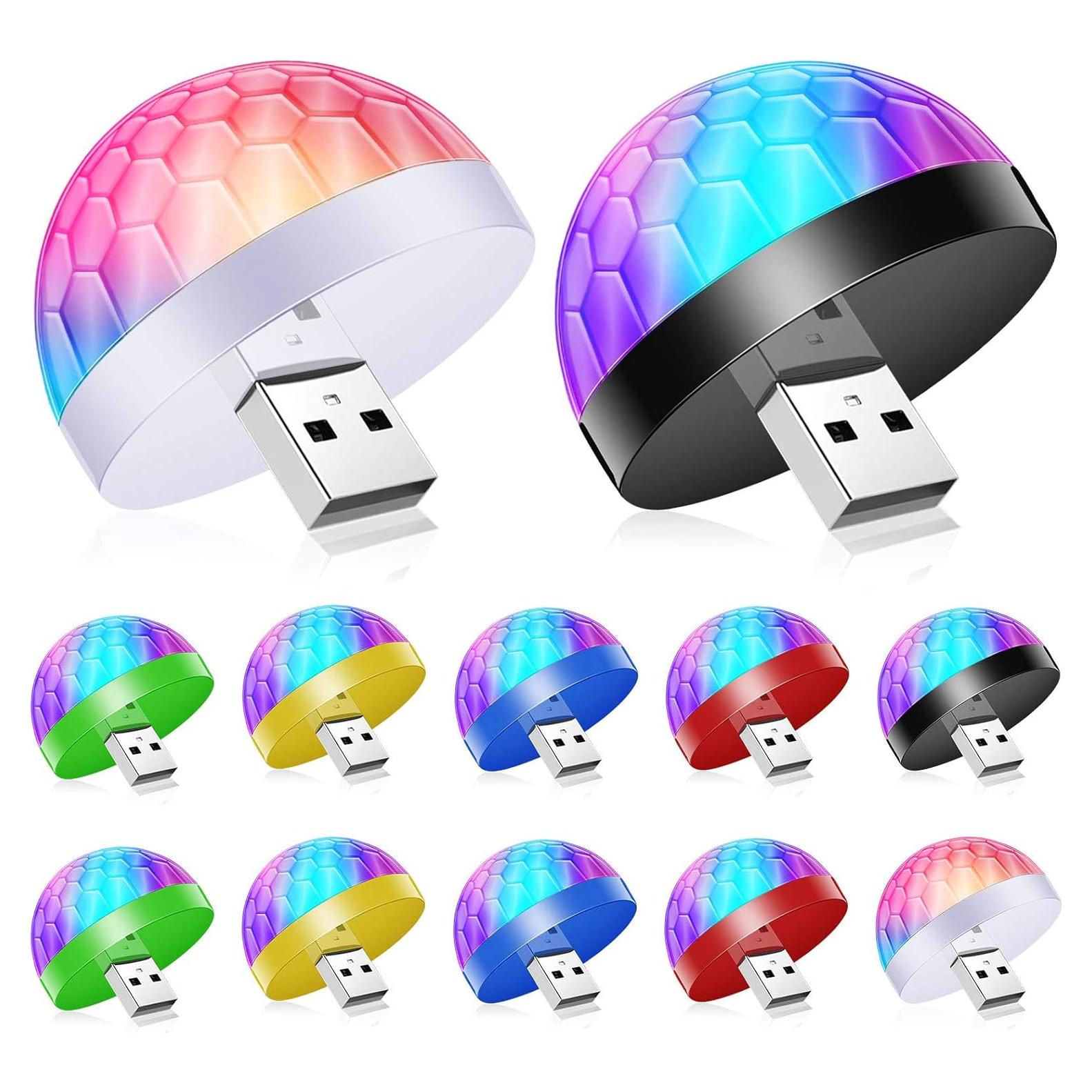Luces Estroboscópicas USB Honoson 12 Piezas LED Fiesta