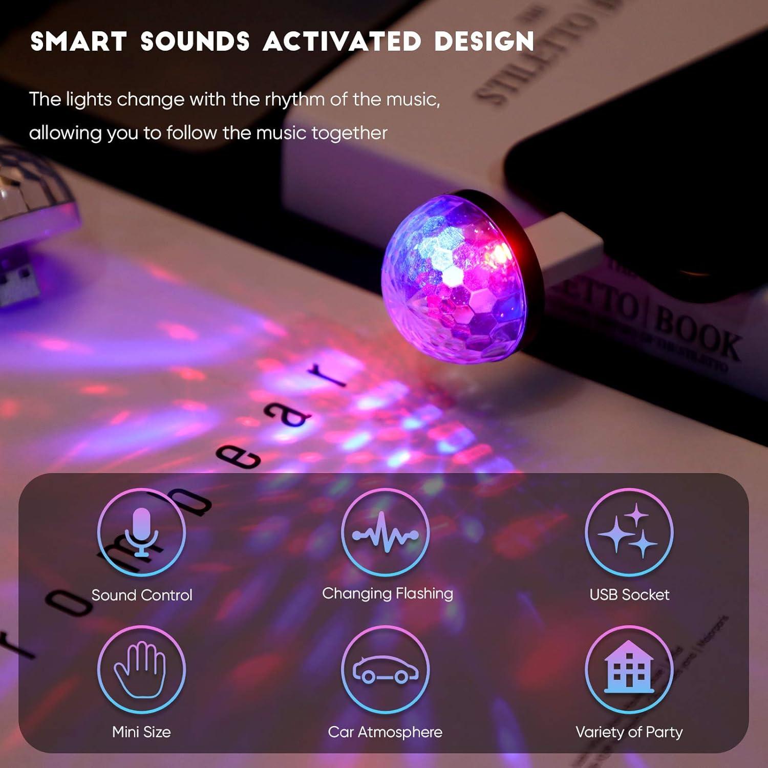 Luces Estroboscópicas USB Honoson 12 Piezas LED Fiesta