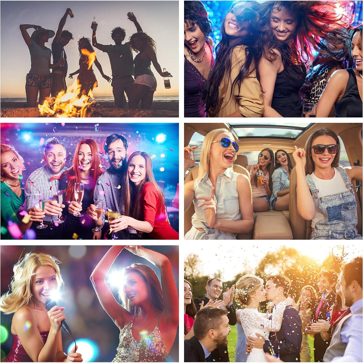 Luces Estroboscópicas USB Honoson 12 Piezas LED Fiesta