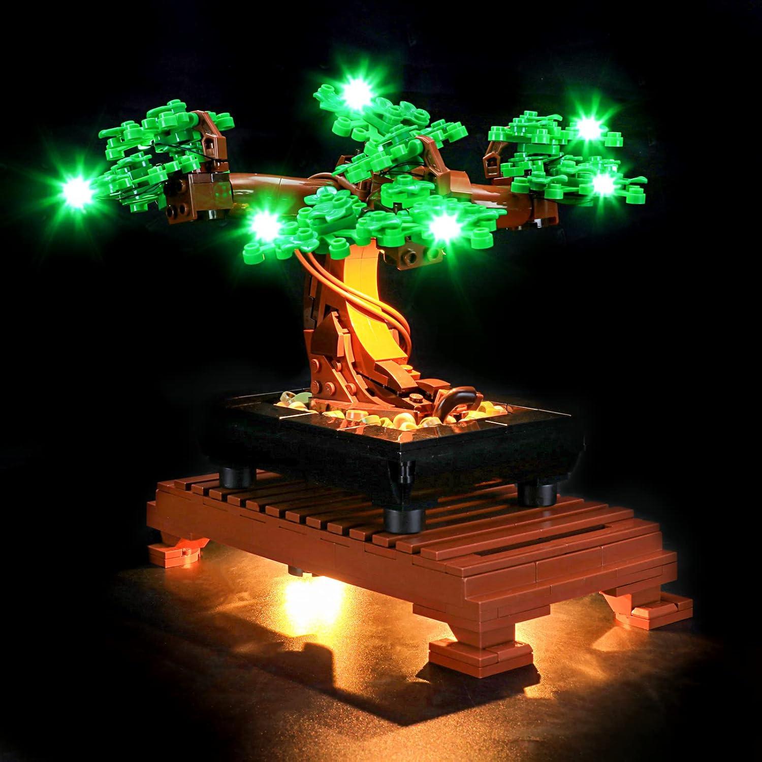 Kit de Luz LED YEABRICKS para Lego Bonsai 10281 Verde