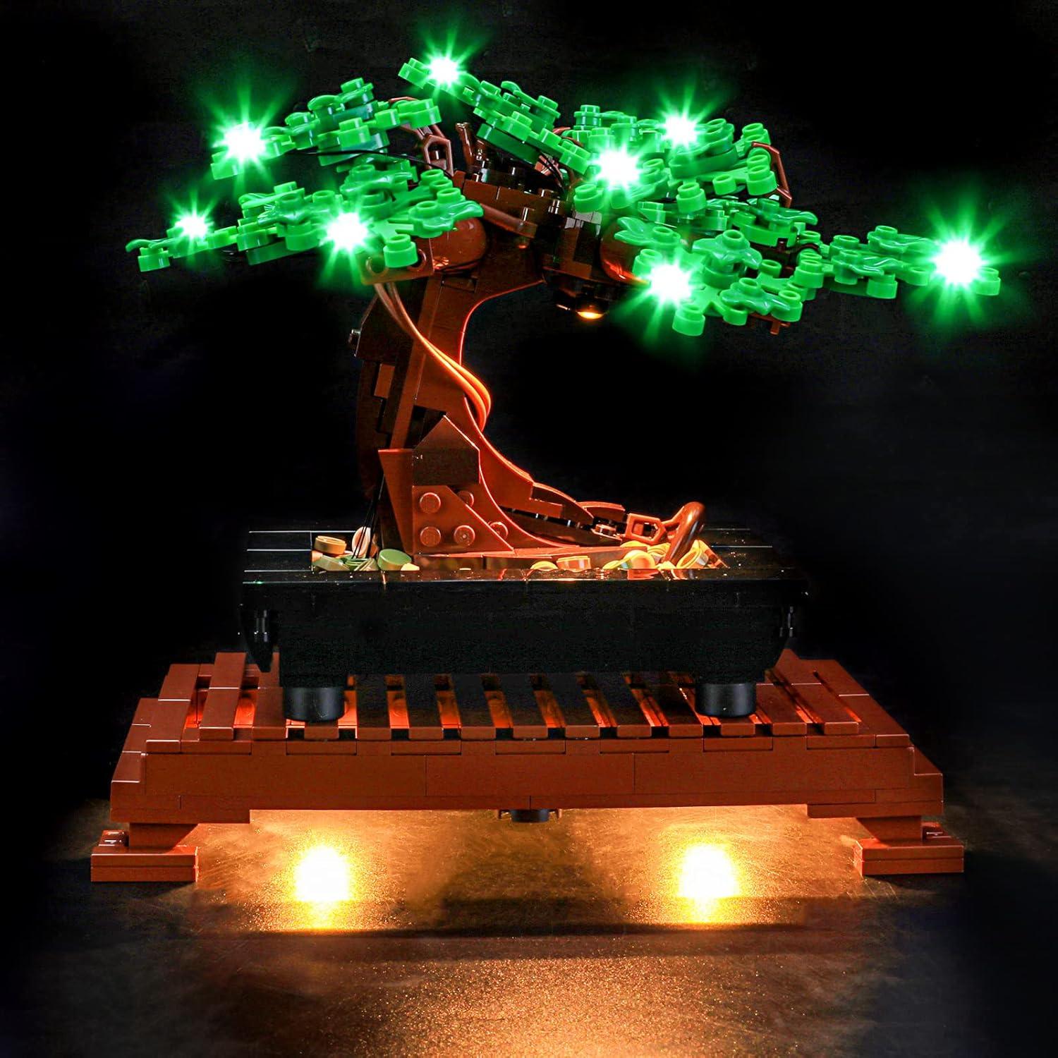 Kit de Luz LED YEABRICKS para Lego Bonsai 10281 Verde